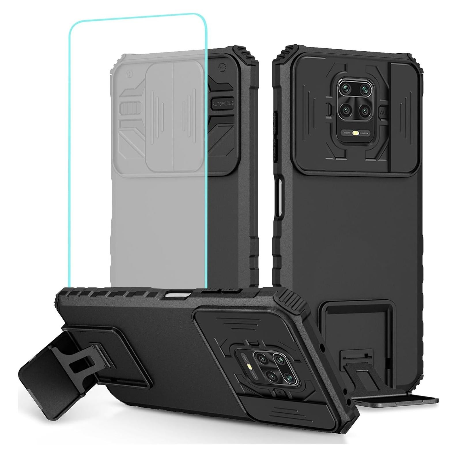 Funda para Xiaomi Redmi Note 9 Pro/S/Pro Max con Soporte y Protector