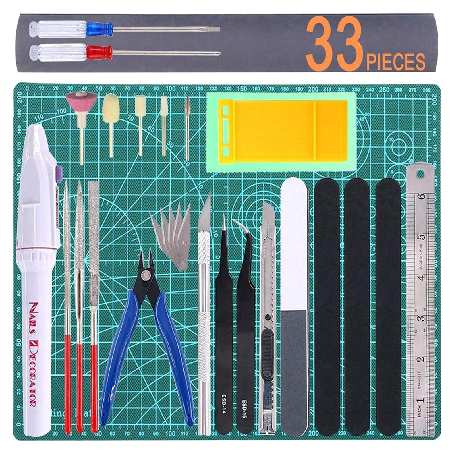 Kit de Herramientas Gundam 33 Piezas para Modelistas