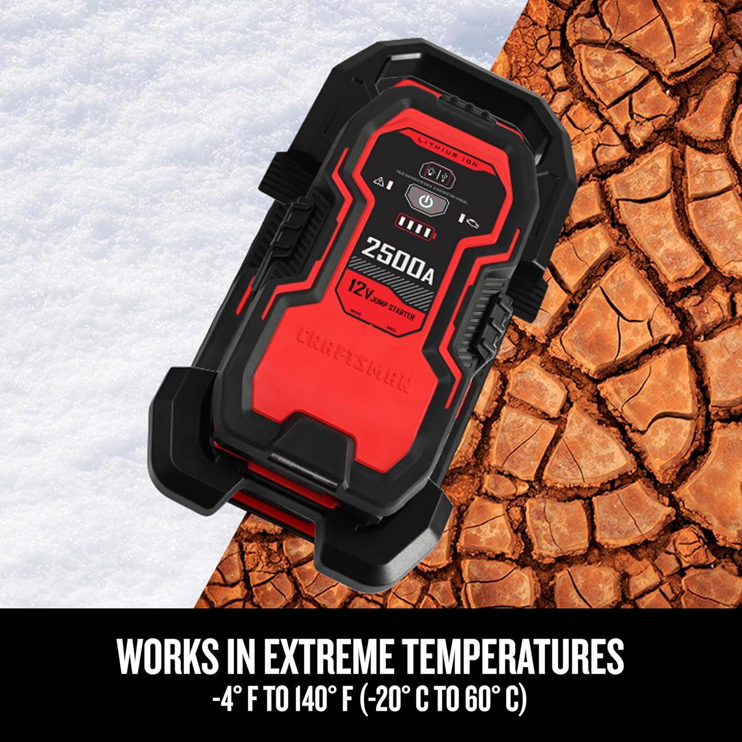Arrancador de Salto CRAFTSMAN CMXCESM262 2500A 12V USB LED