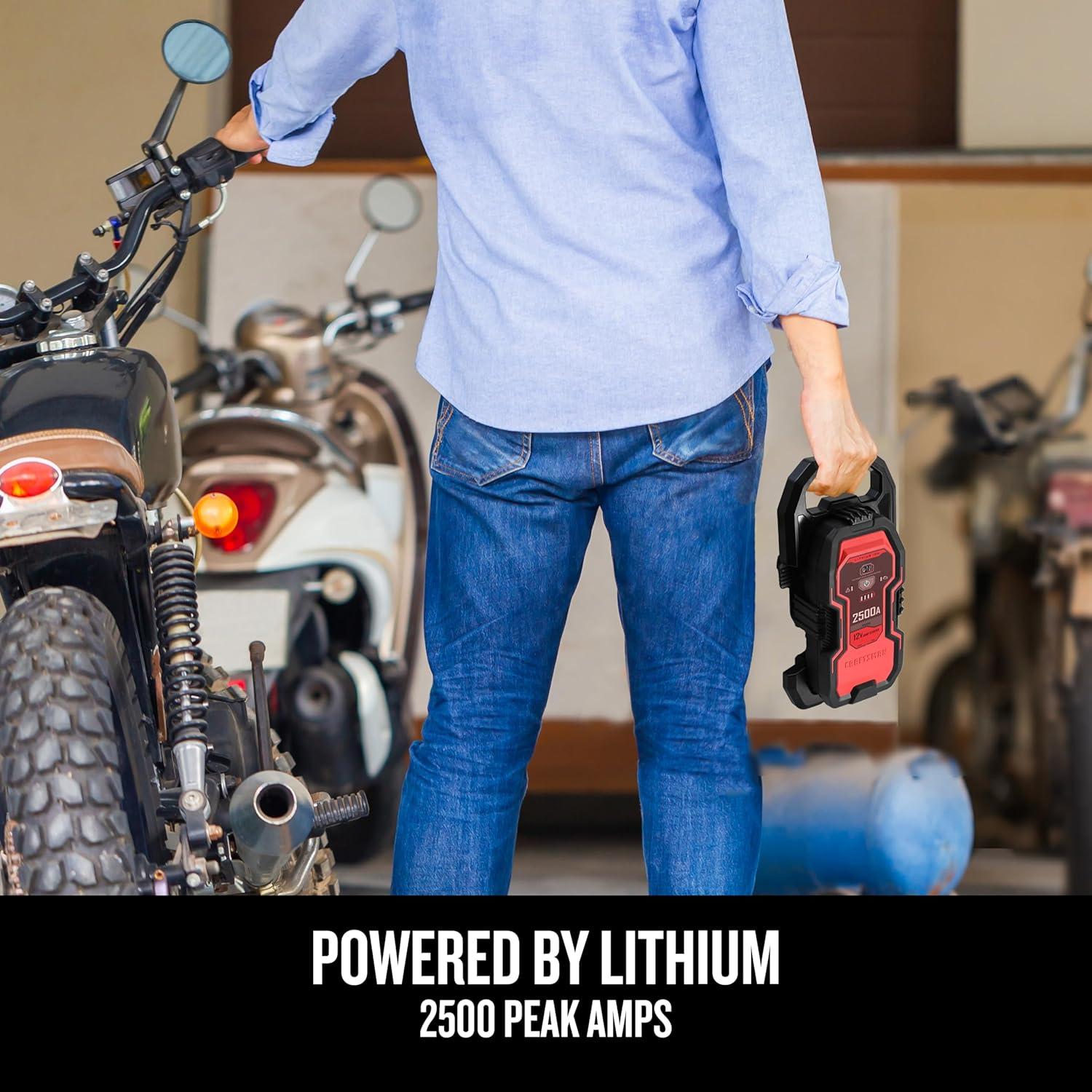 Arrancador de Salto CRAFTSMAN CMXCESM262 2500A 12V USB LED