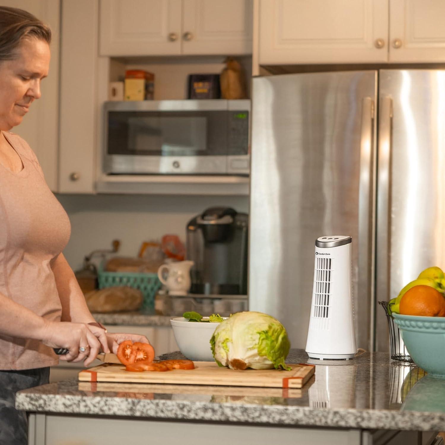 Ventilador de Torre Oscilante Comfort Zone 30 cm 2 Velocidades