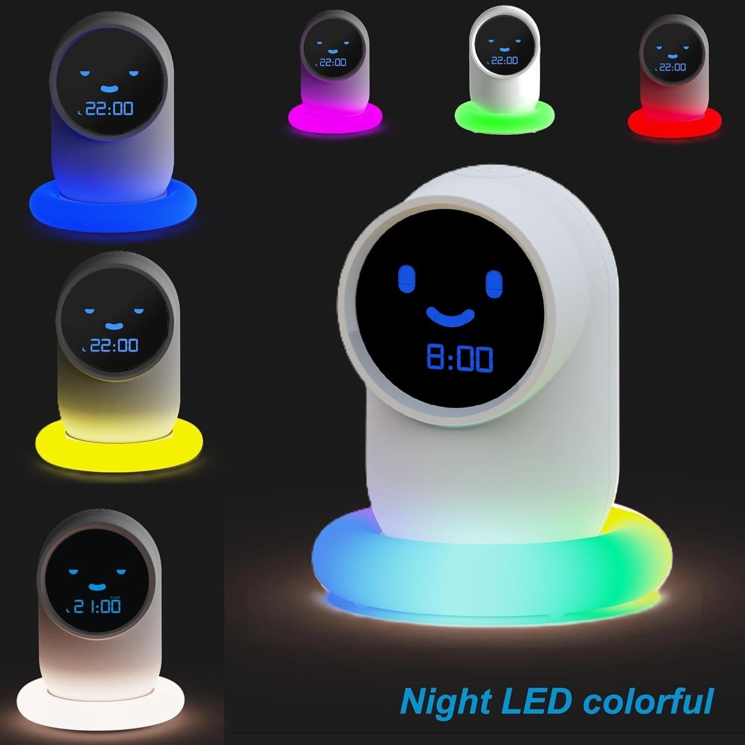 Reloj Despertador Digital Luuzuu Azul con LED y Temporizador