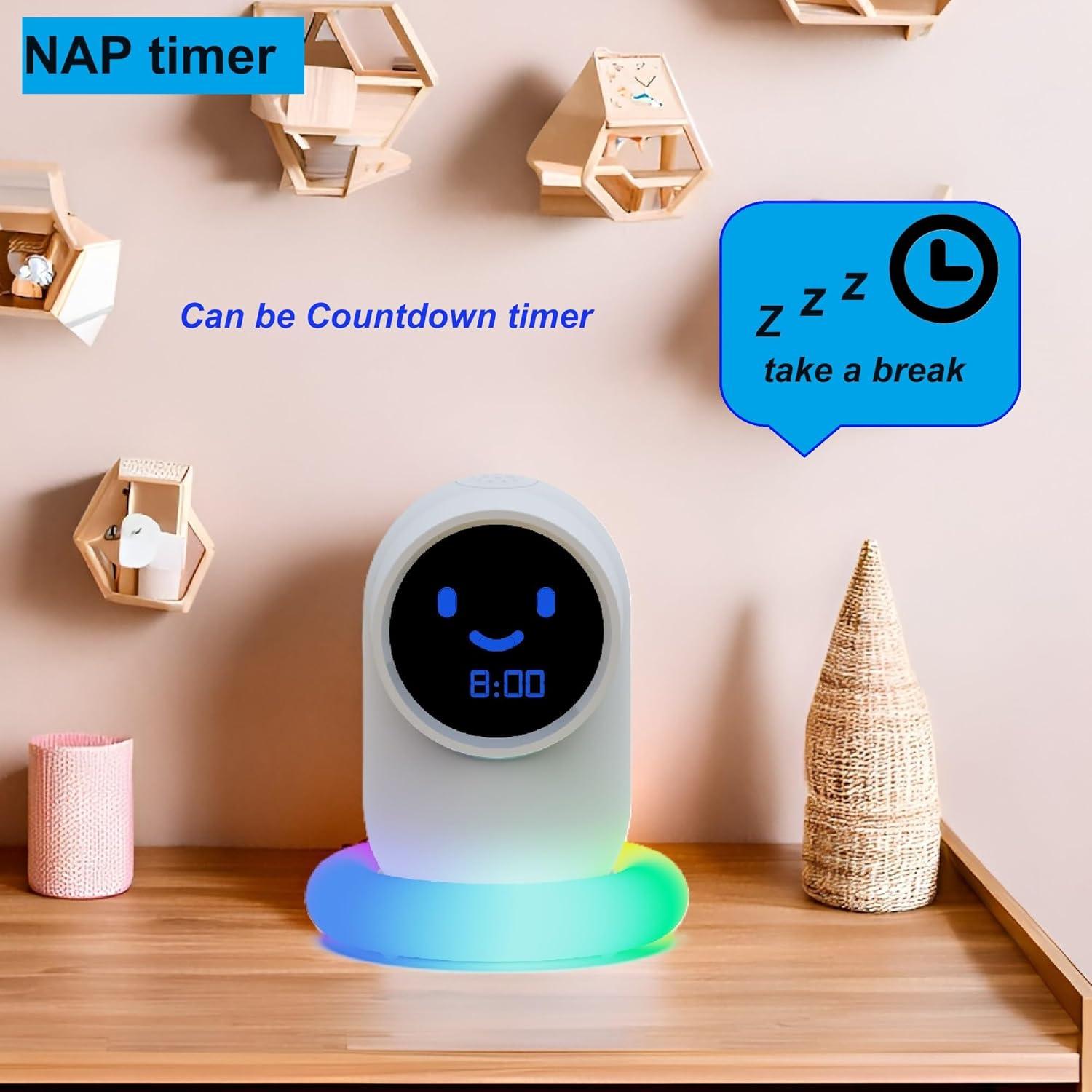 Reloj Despertador Digital Luuzuu Azul con LED y Temporizador