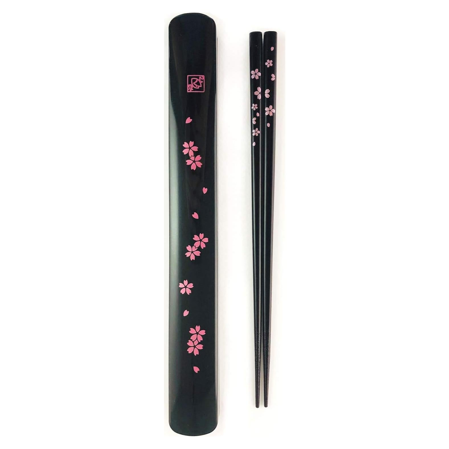 Palillos Portátiles de Bambú JapanBargain 3643 con Estuche