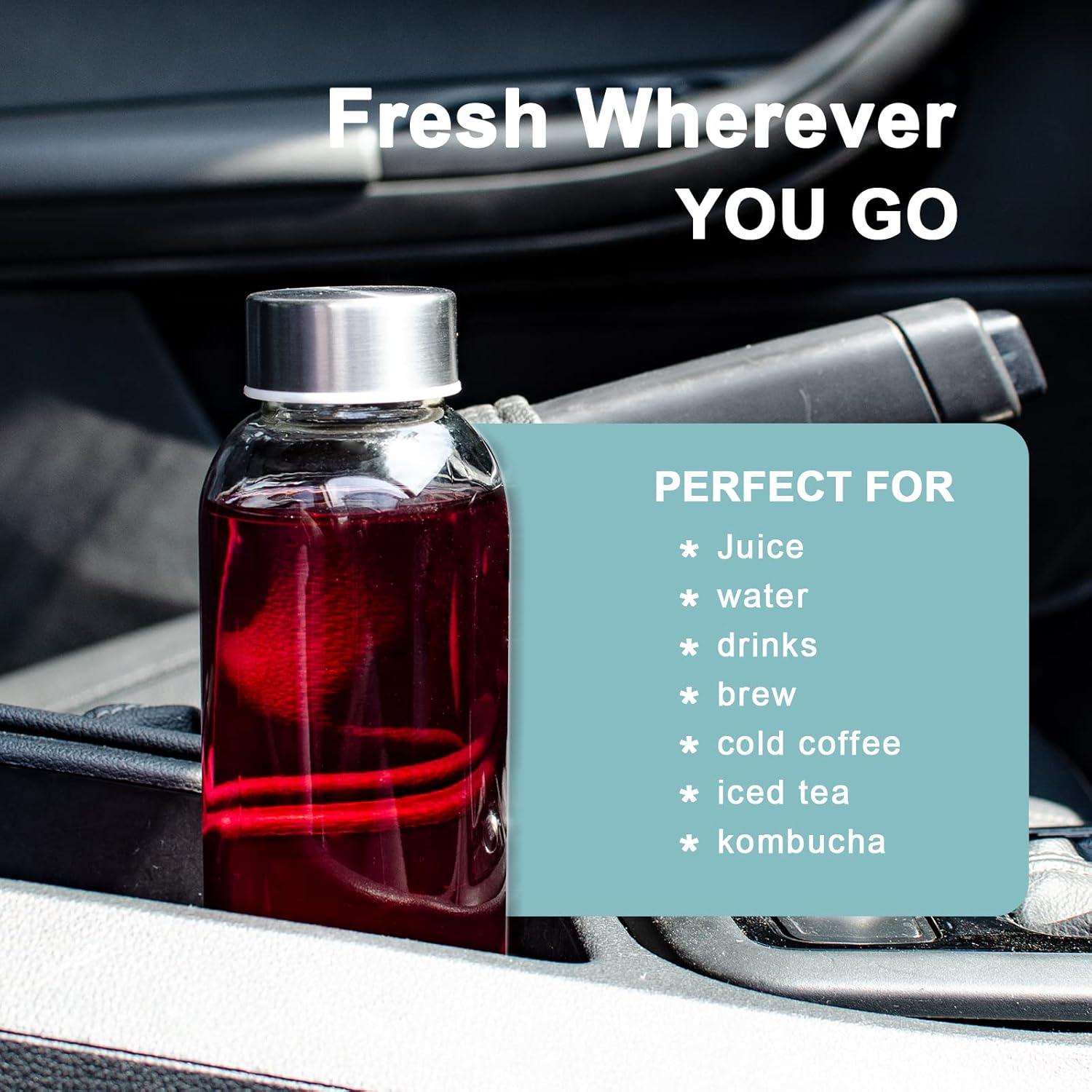 Botellas de vidrio Luxfuel 6 unidades 530 ml a prueba de fugas