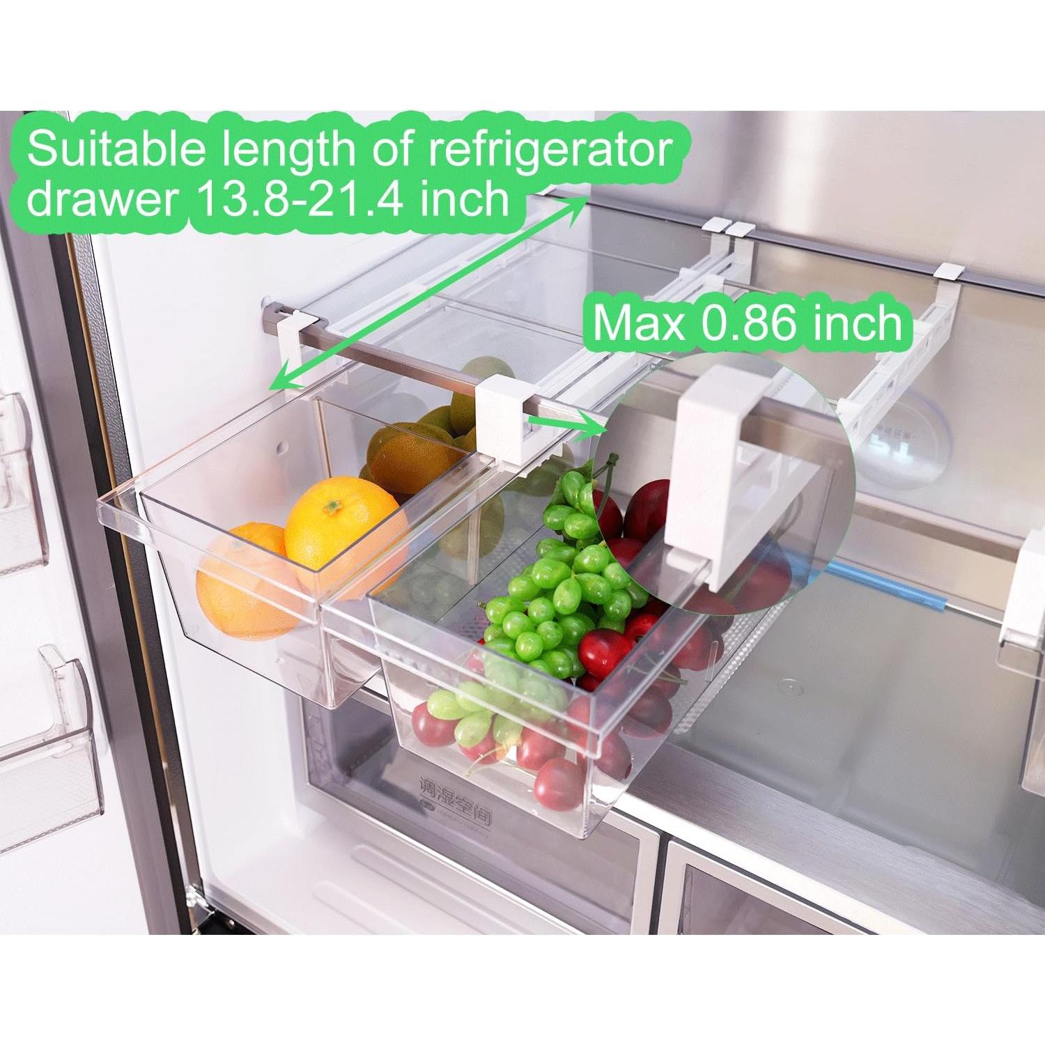 Organizador de Cajón para Refrigerador Yatmung 2 Pack 35-54 cm