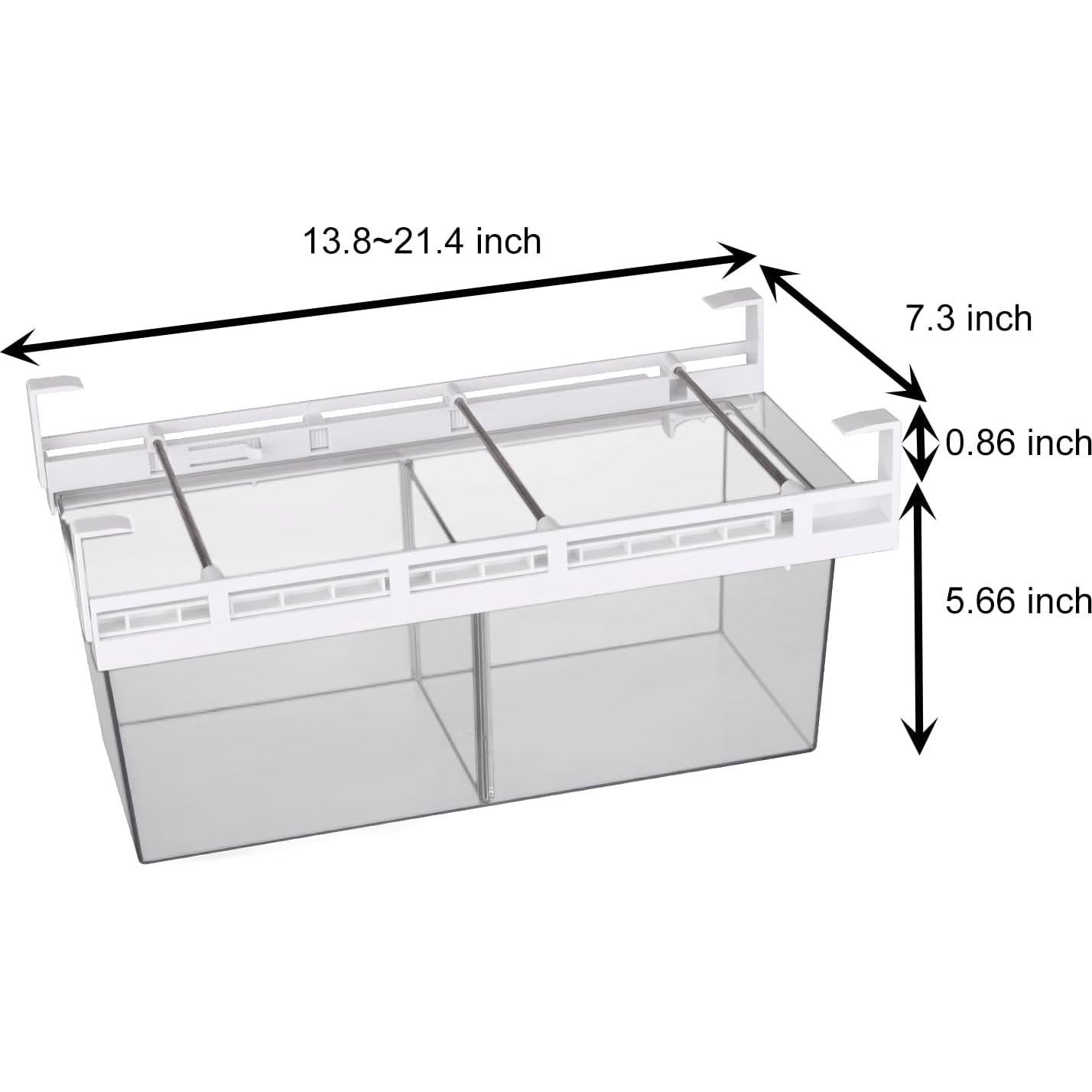 Organizador de Cajón para Refrigerador Yatmung 2 Pack 35-54 cm