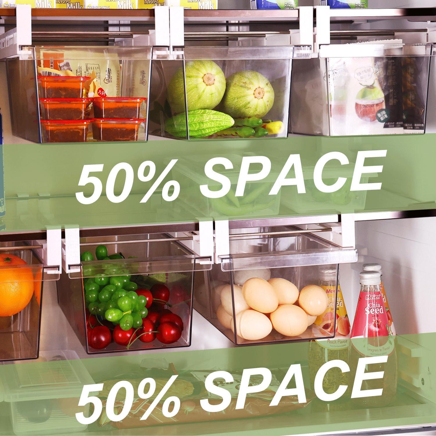 Organizador de Cajón para Refrigerador Yatmung 2 Pack 35-54 cm