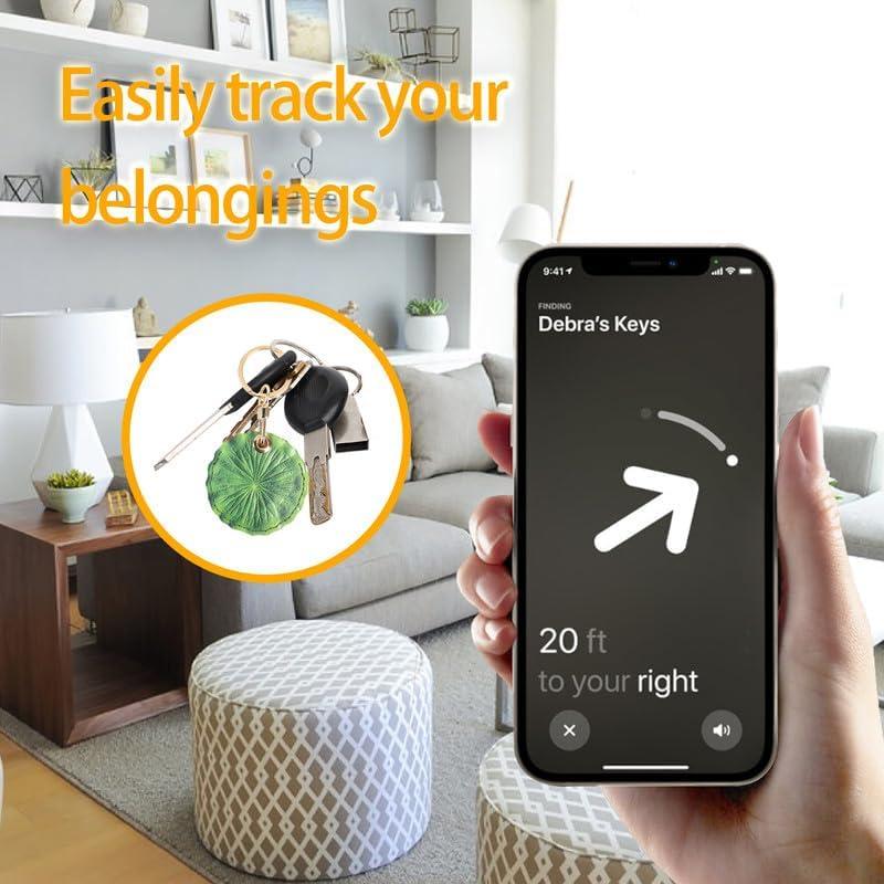 Funda de llavero de cuero XSUIOY para Apple AirTag - Anti-rayones
