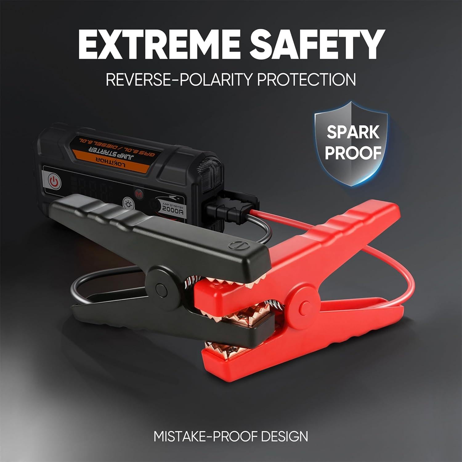 Arrancador LOKITHOR J400 2000A 12V Portátil y Seguro