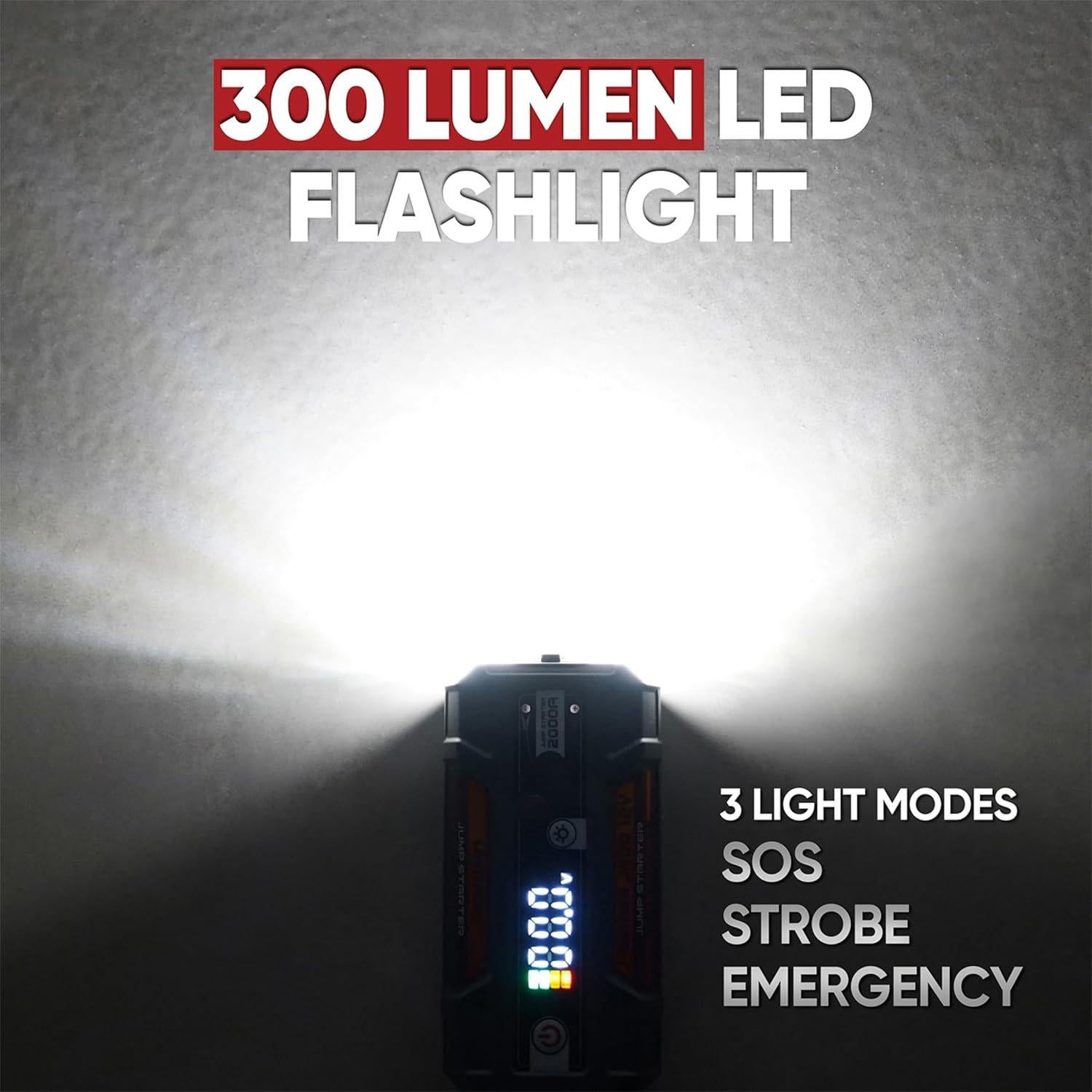 Arrancador LOKITHOR J400 2000A 12V Portátil y Seguro