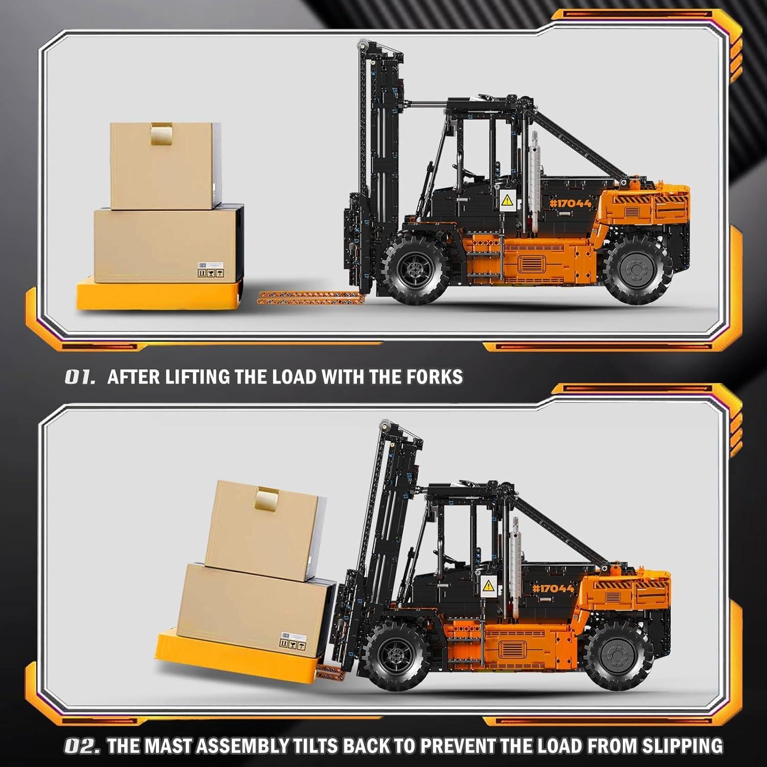 Camión Elevador de Carga Mould King 17044 RC 4579 Piezas