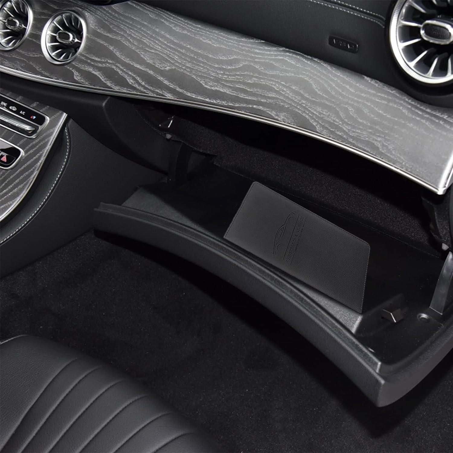 Portatarjetas de Registro y Seguro LumiMokki Negro con Cierre Magnético