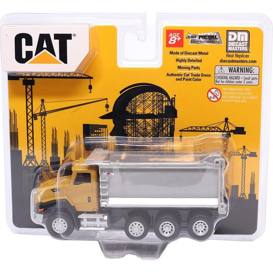 Camión Volquete Diecast Masters Cat CT660 1:64 Amarillo