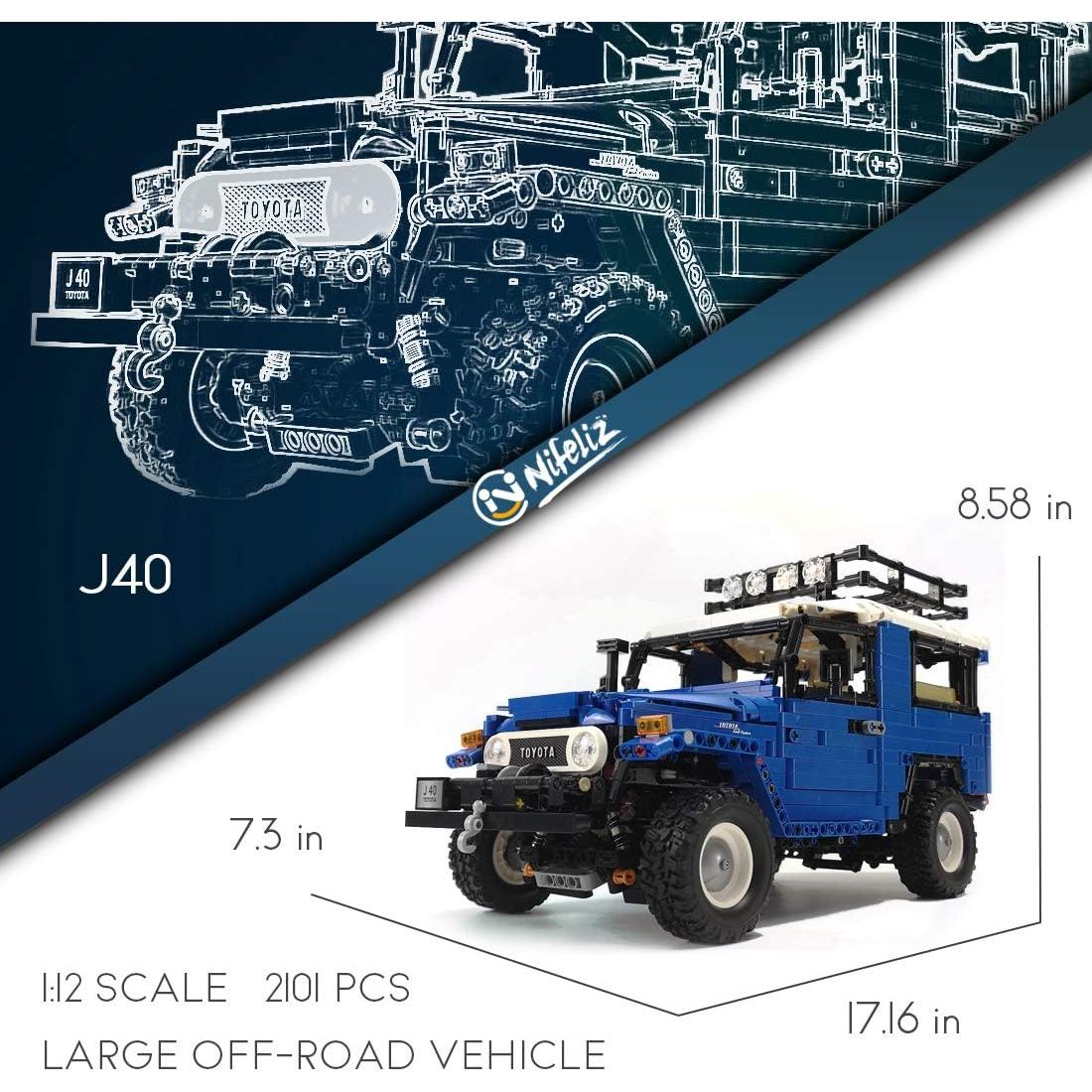 Nifeliz J40 Land Cruiser 2101 Piezas Bloques de Construcción