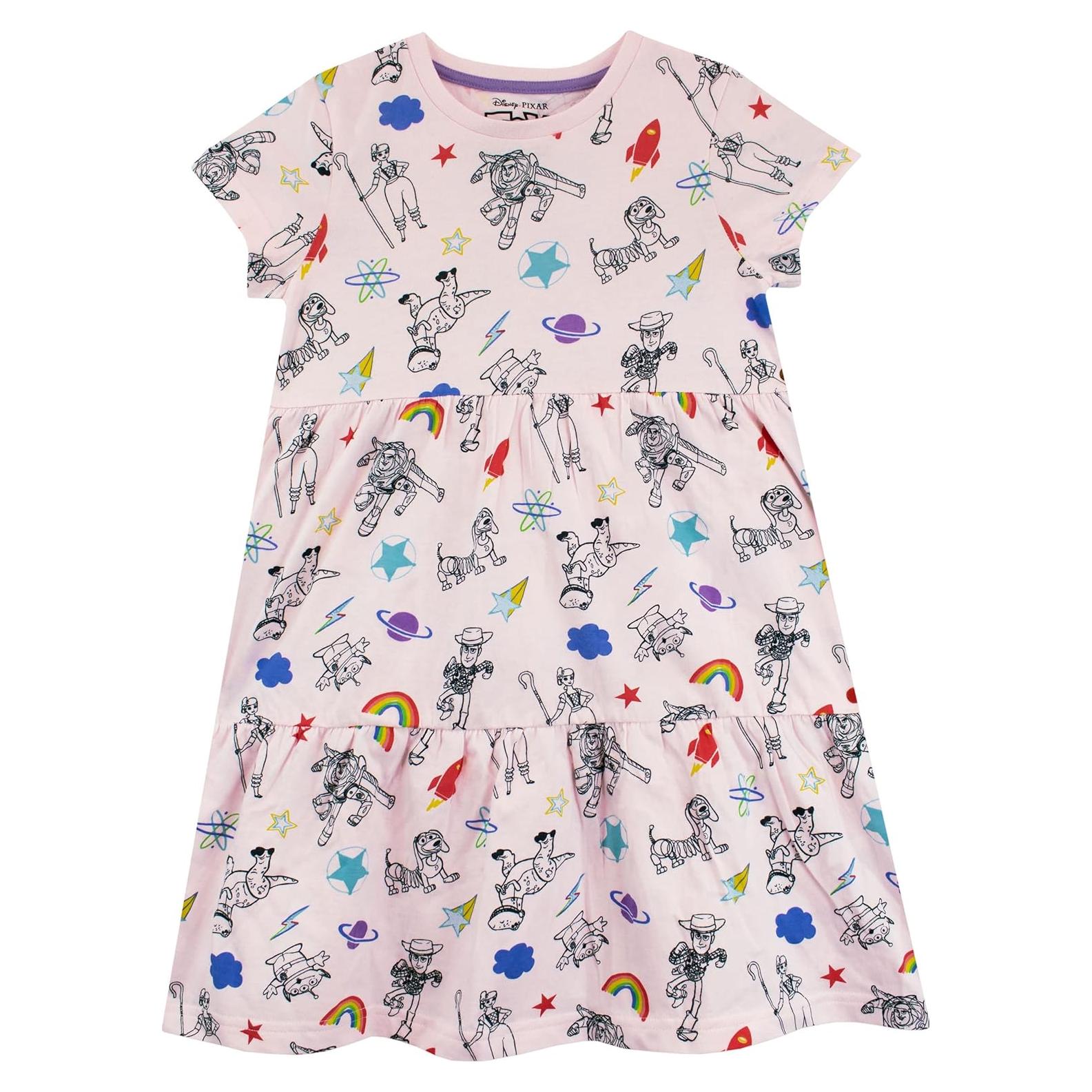 Vestido rosa Toy Story para Niñas Disney - Buzz Lightyear y Woody