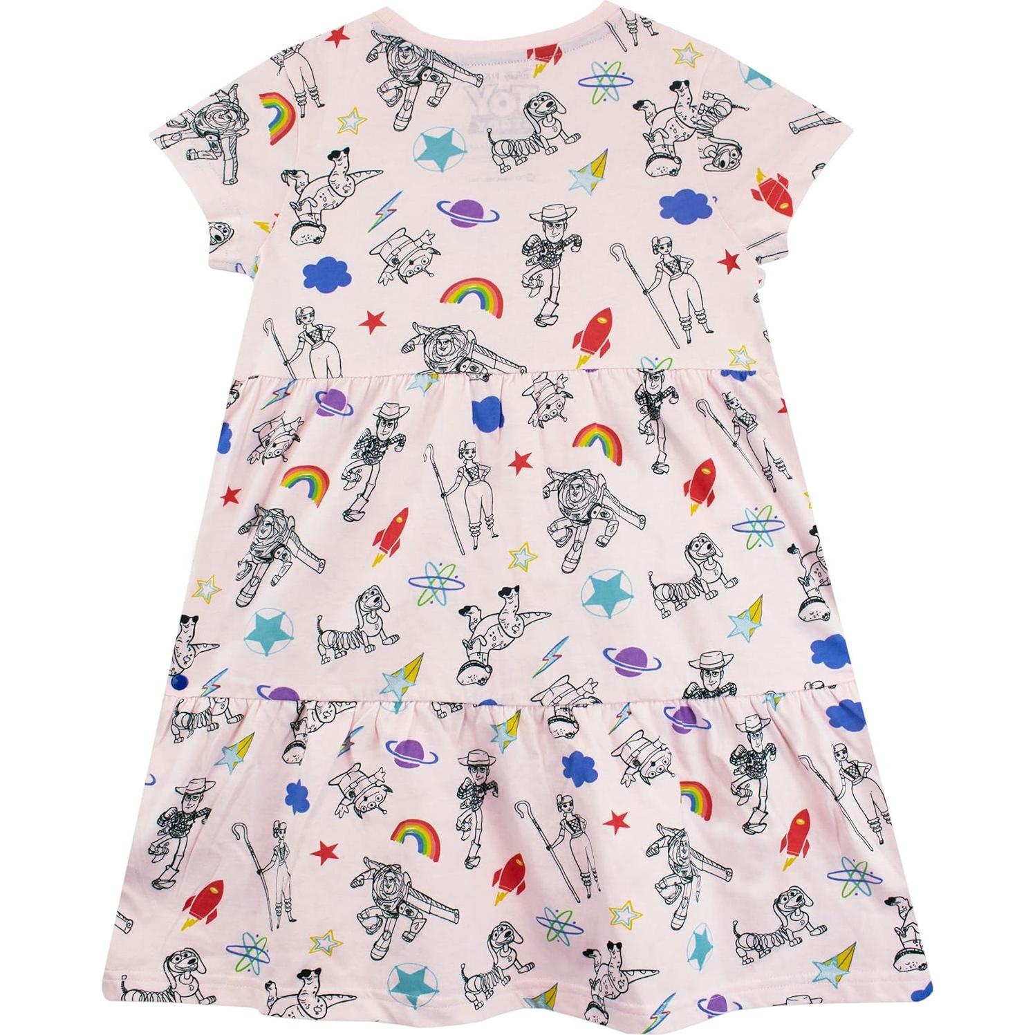 Vestido rosa Toy Story para Niñas Disney - Buzz Lightyear y Woody