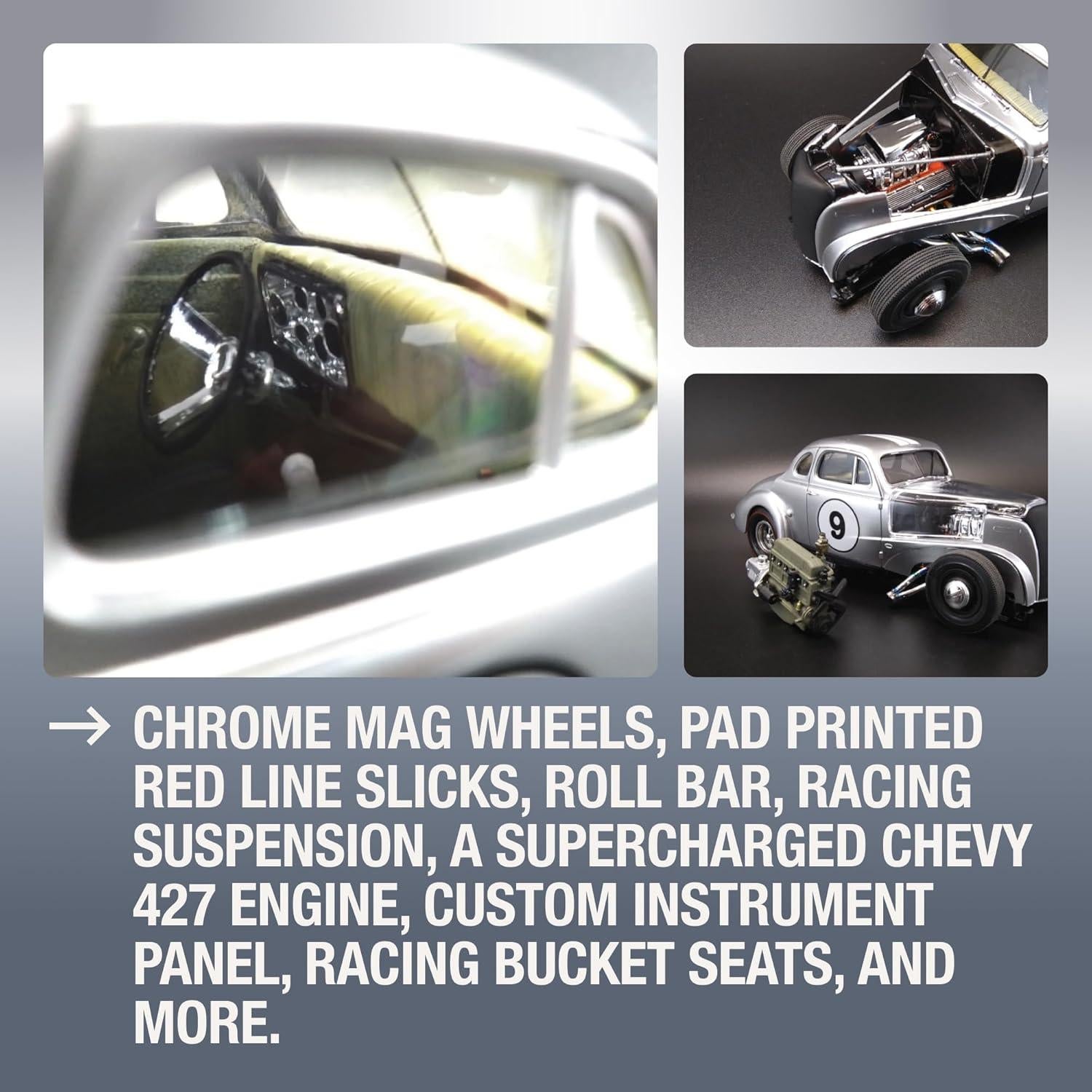 Kit de Modelo AMT Chevy Coupe 1937 1:25 17,15 cm