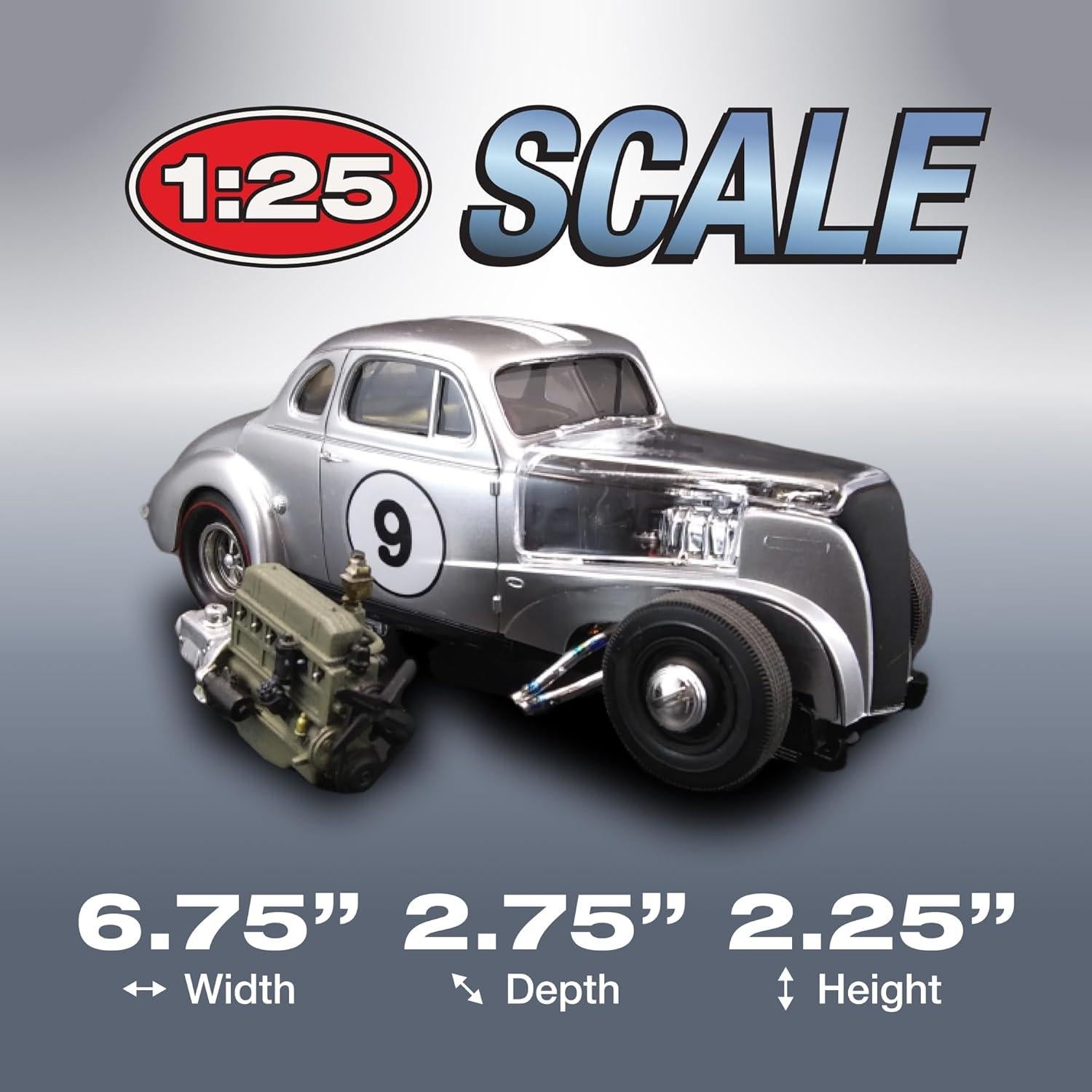 Kit de Modelo AMT Chevy Coupe 1937 1:25 17,15 cm