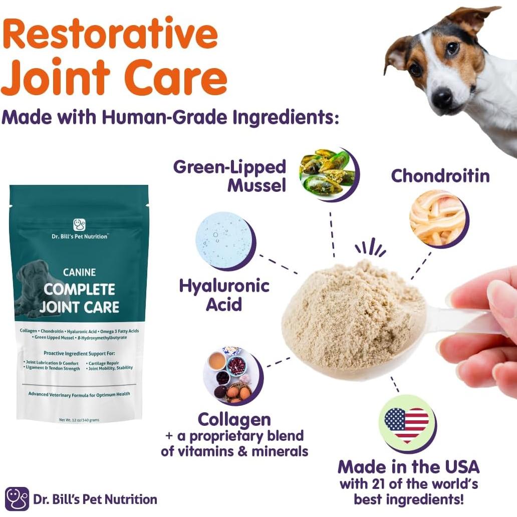 Suplemento Articulaciones Perros Dr. Bill 340g - Mejillón Verde