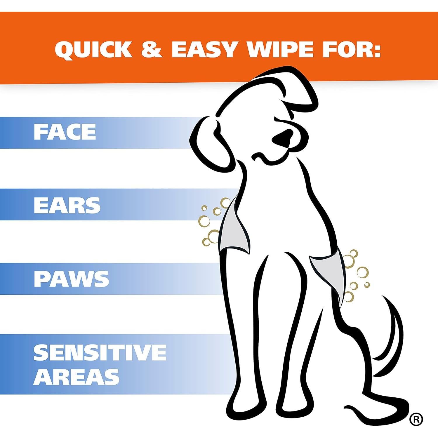 Toallitas de Limpieza Wahl para Perros - 50 Unidades - Fórmula Natural