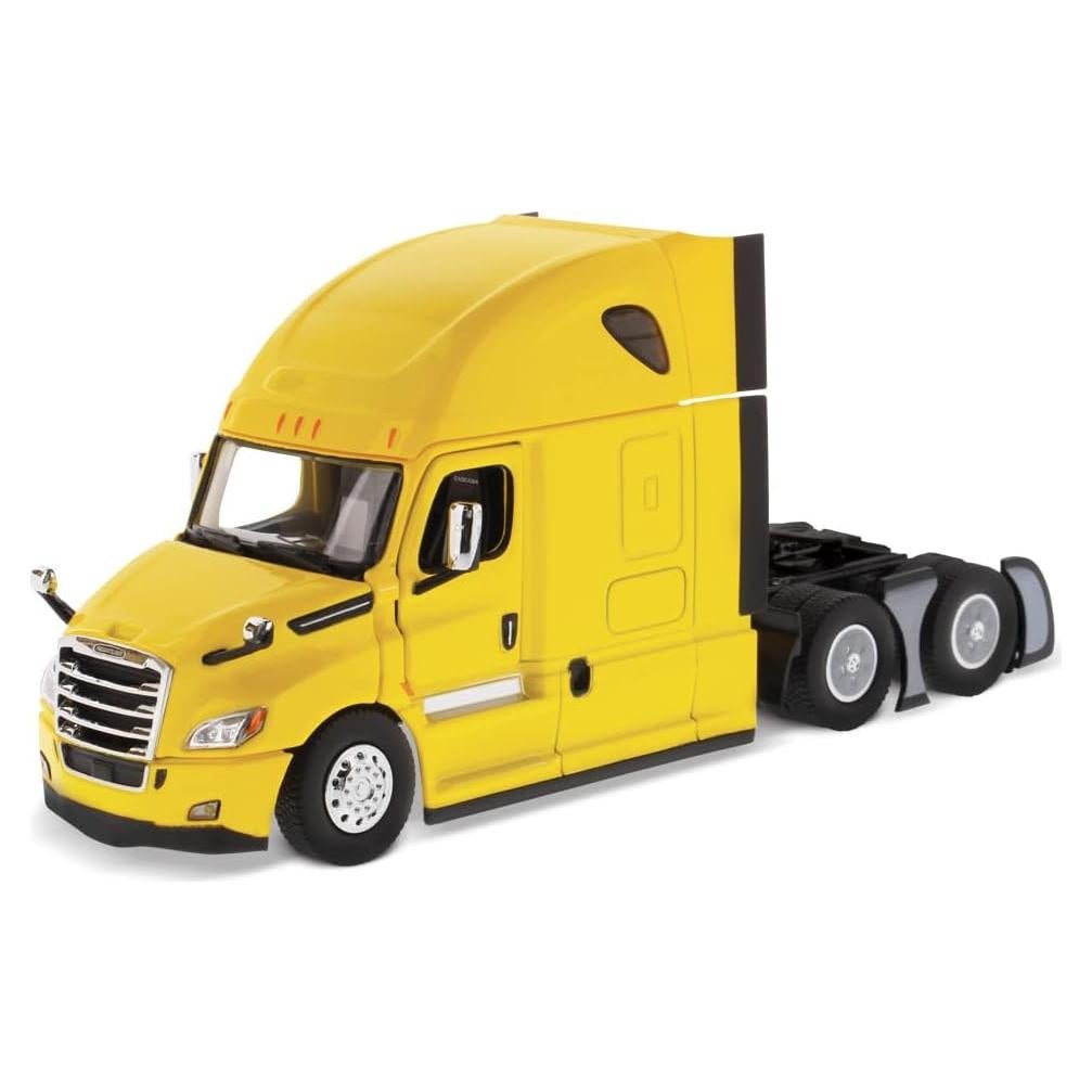 Camión Tractora Cama Durmiente Diecast Masters Freightliner New Cascadia Amarillo 1/50