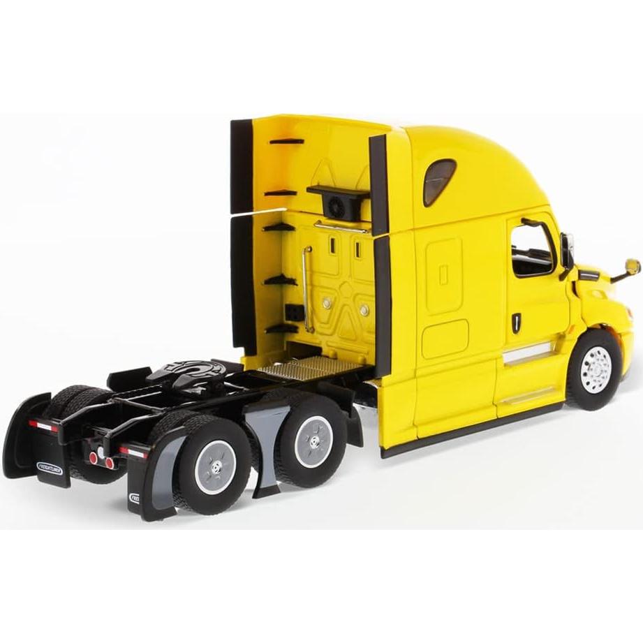 Camión Tractora Cama Durmiente Diecast Masters Freightliner New Cascadia Amarillo 1/50