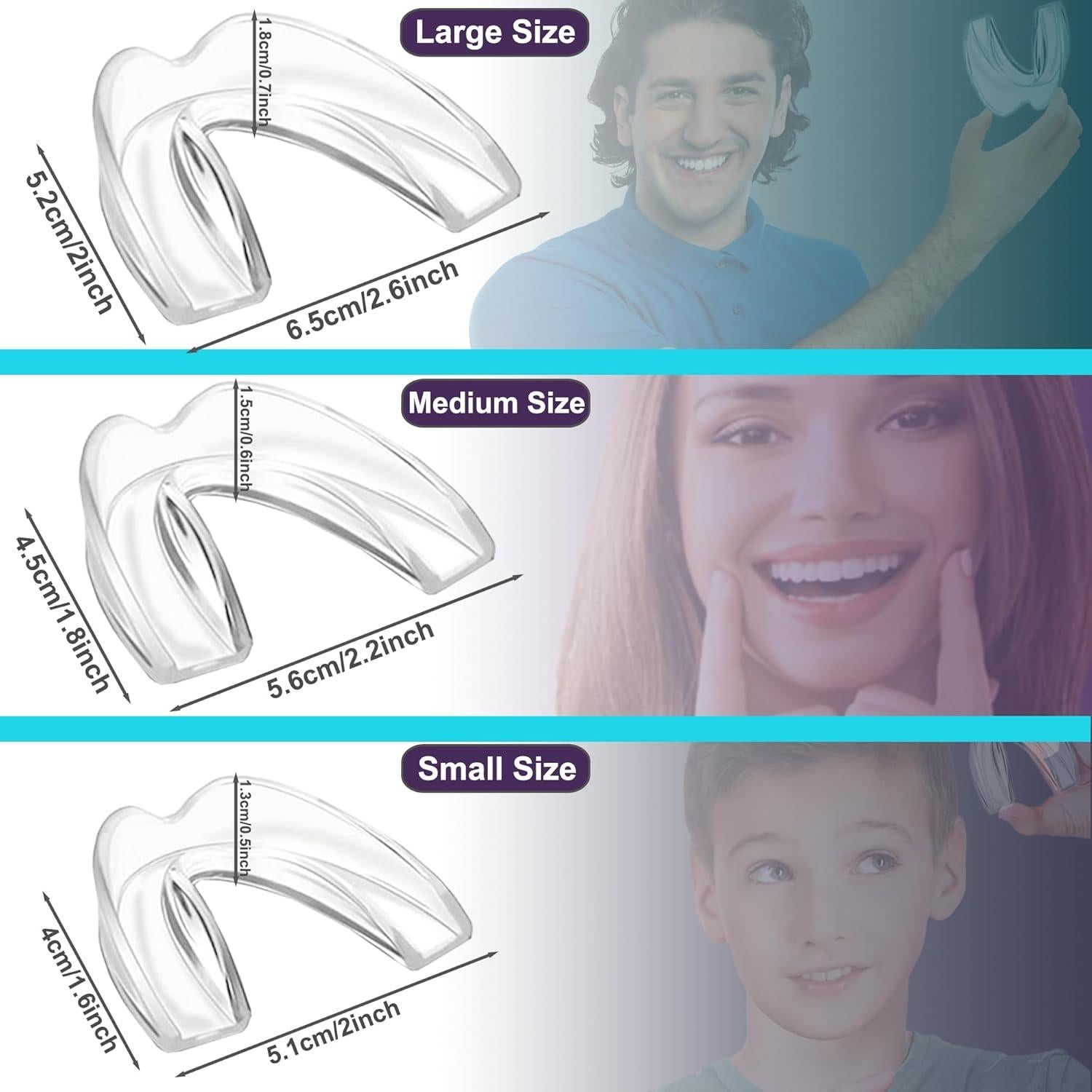 Protector Bucal para Niños Lulurose Azul Moldeable 4 Unidades