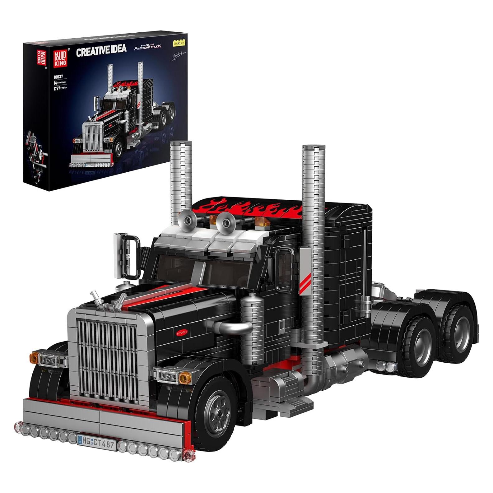 Camión Semi Mould King 10037 1797 Piezas para Construir