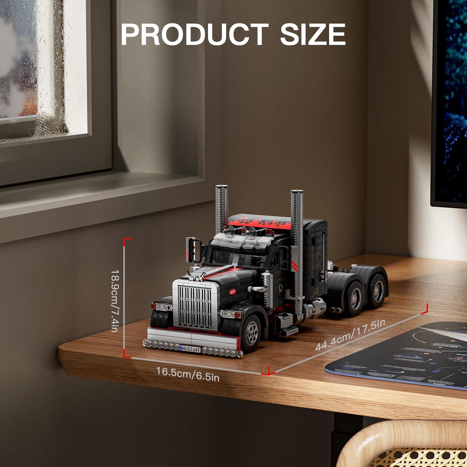 Camión Semi Mould King 10037 1797 Piezas para Construir