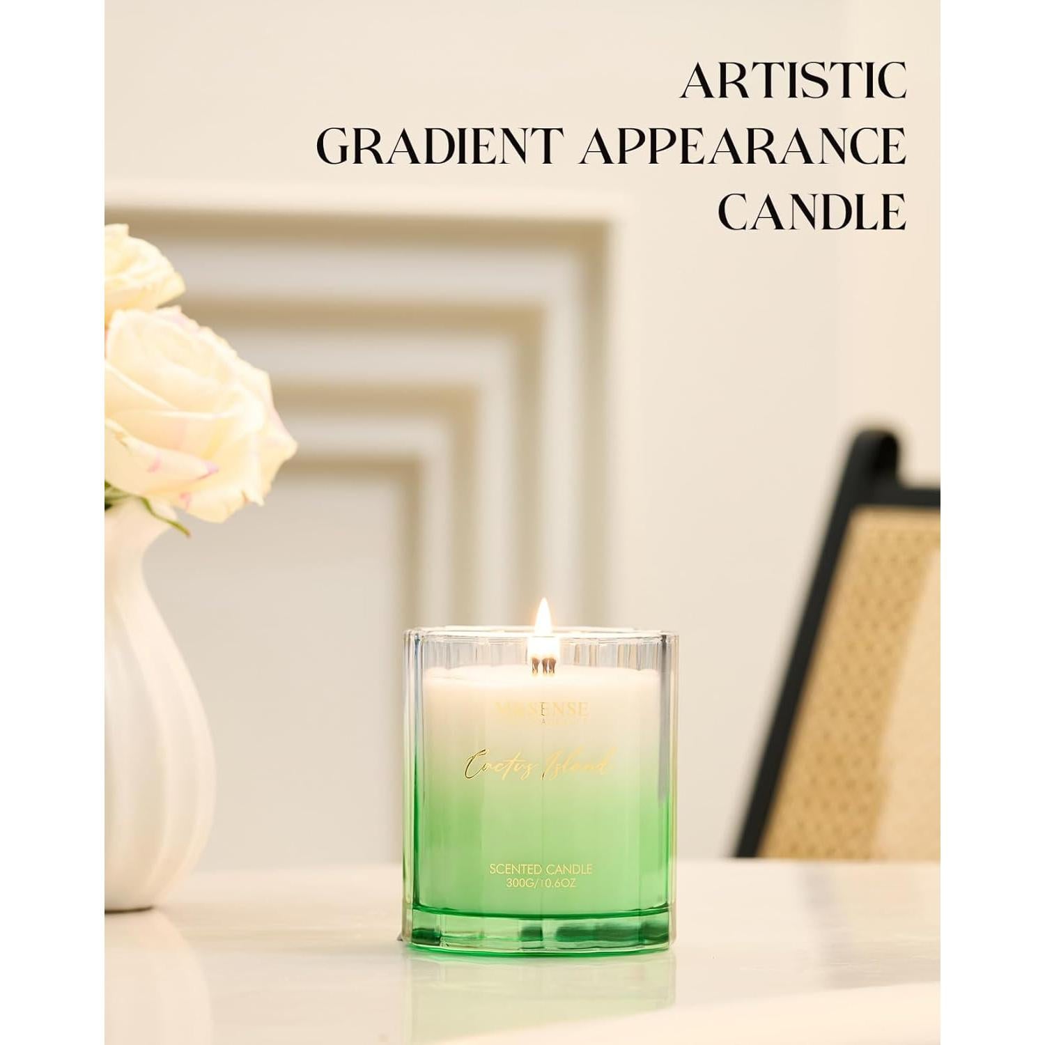 Vela Aromática M&SENSE Bergamota 300g Cera Soja Natural