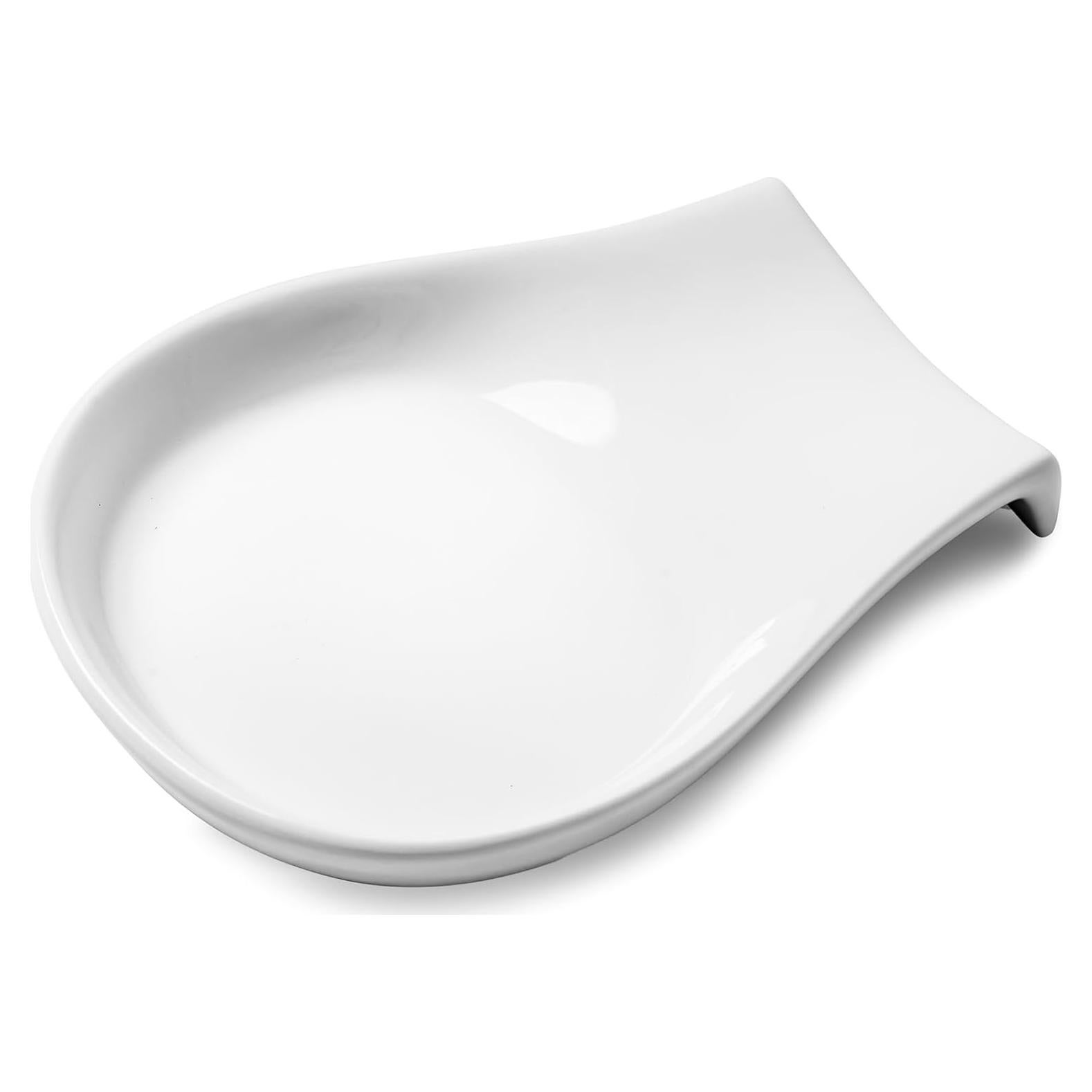 Soporte para cucharas HOMBENE 11.4 cm porcelana blanca