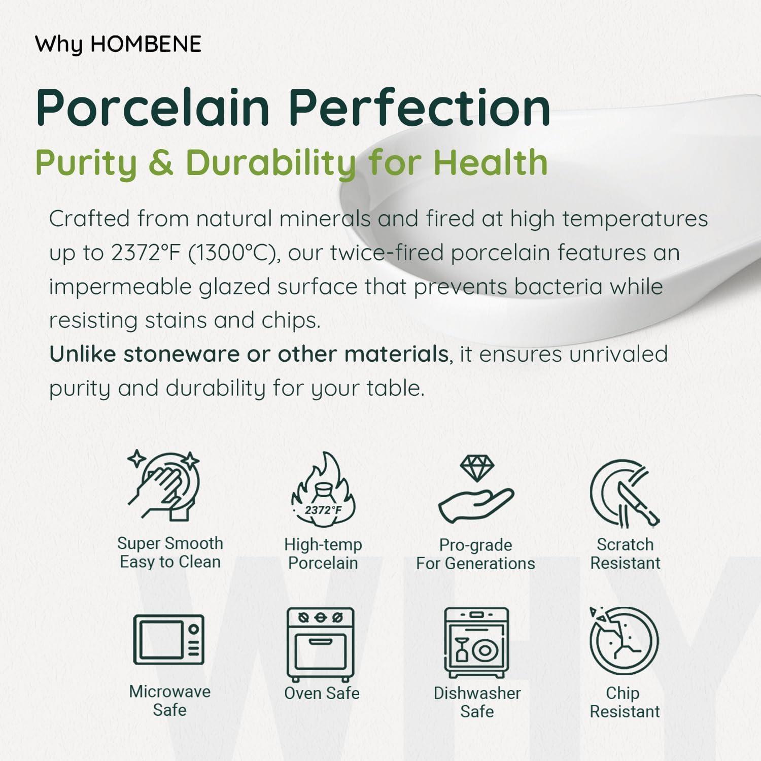 Soporte para cucharas HOMBENE 11.4 cm porcelana blanca