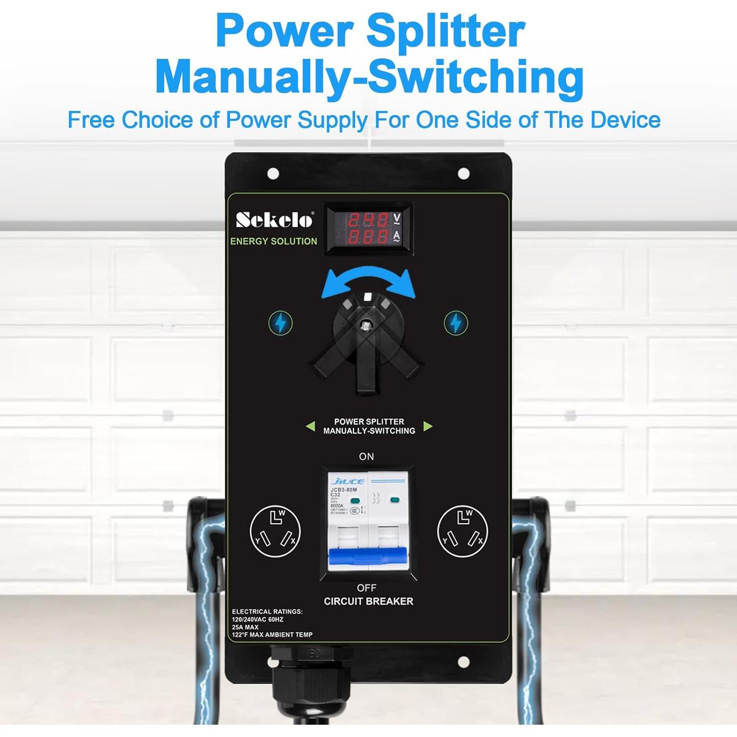 Interruptor de Carga Manual Sekelo NEMA 10-30 para Secadora y EV