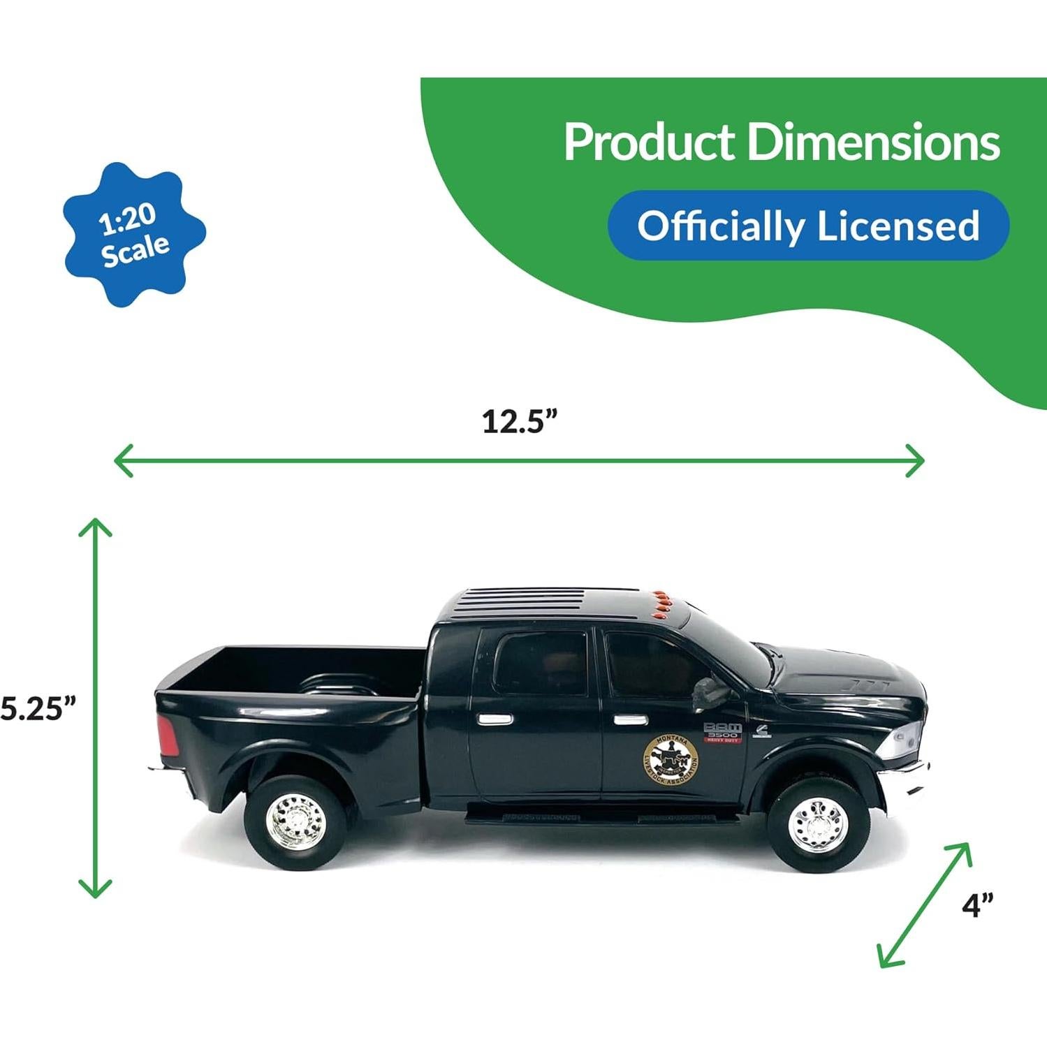 Camión Coleccionable Ram 3500 Kayce Dutton 1:20 Big Country