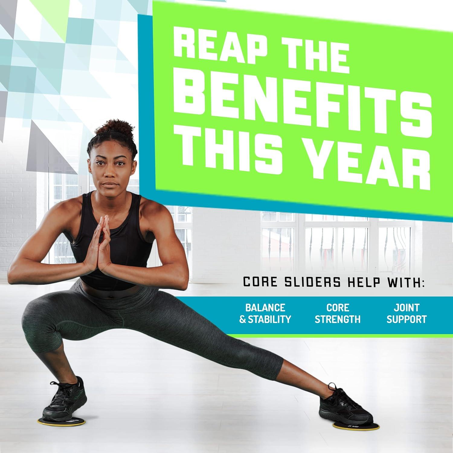 Deslizadores de Núcleo Elite Sportz - Paquete de 2 Discos 18 cm