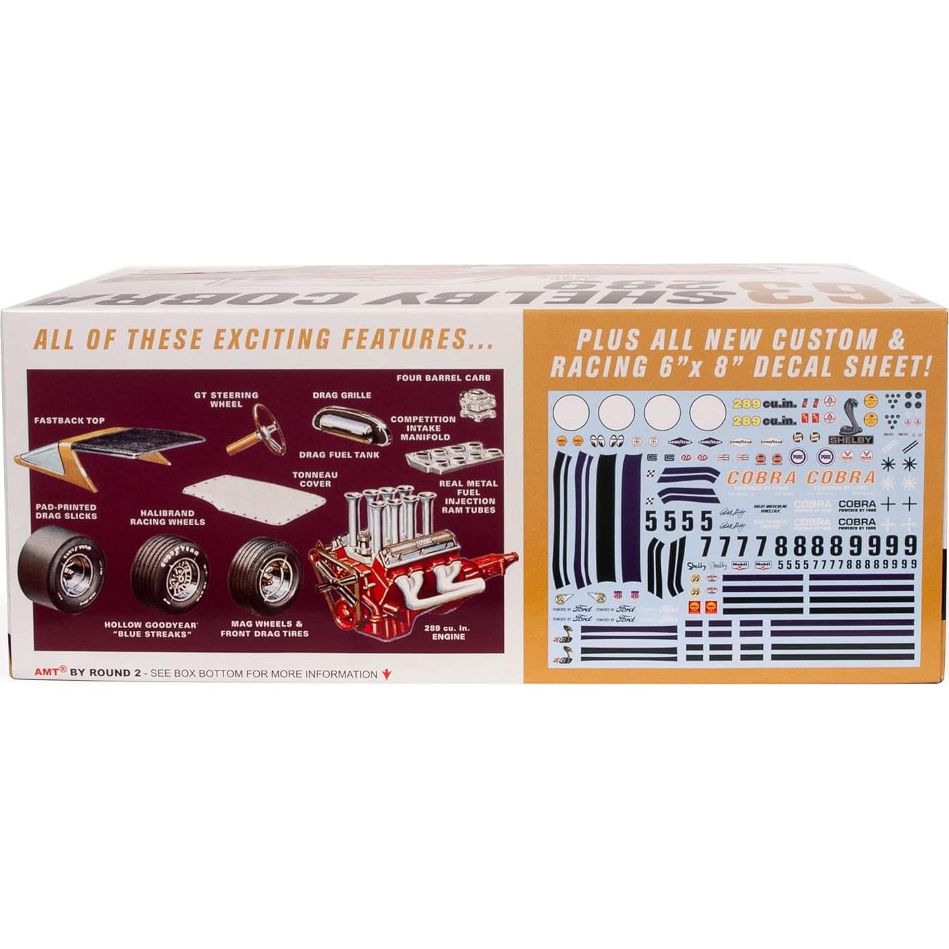 Kit de Modelo AMT Shelby Cobra 289 Escala 1:25