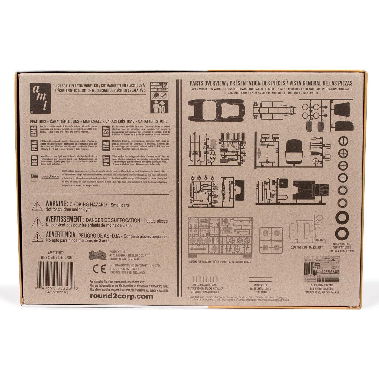 Kit de Modelo AMT Shelby Cobra 289 Escala 1:25