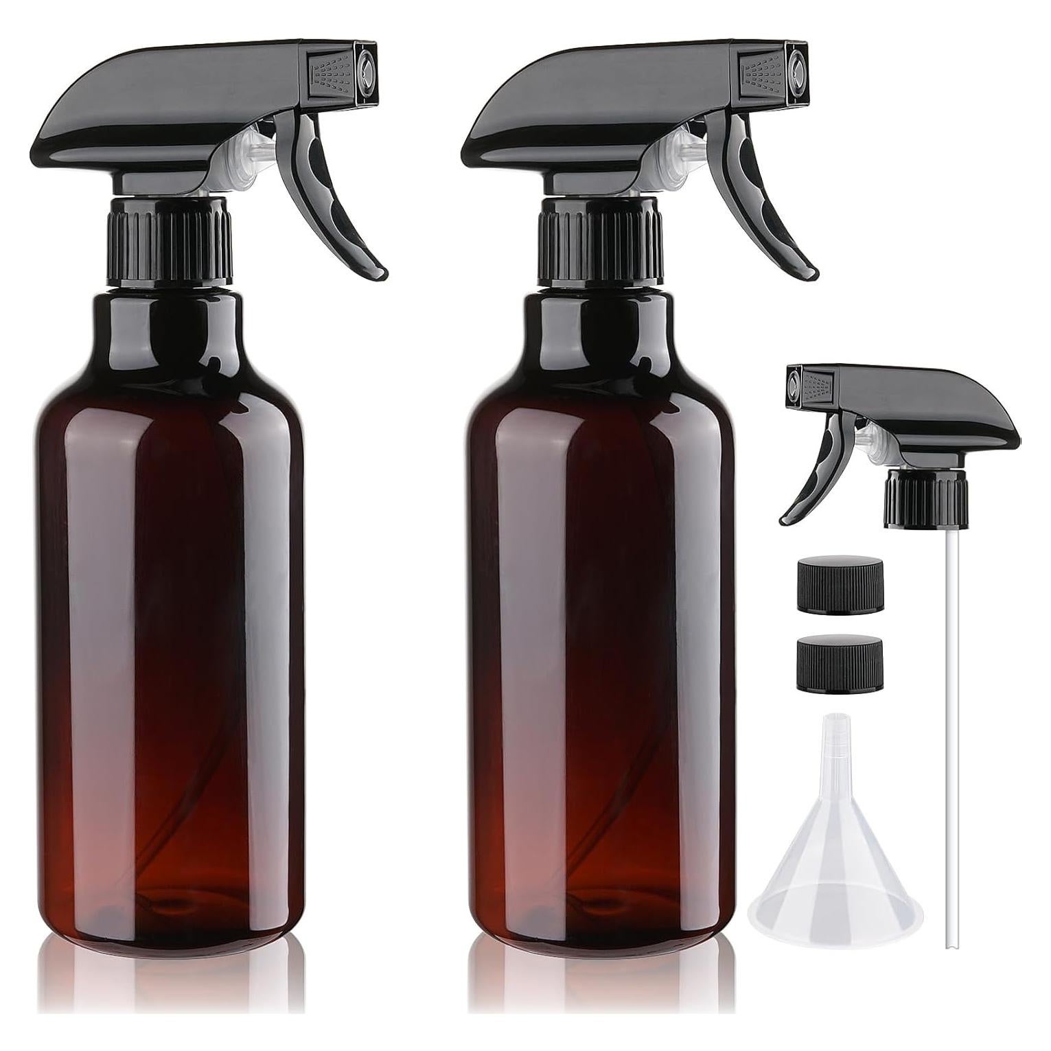 Set de 2 Botellas de Spray Plástico Hethyo 500ml Ámbar