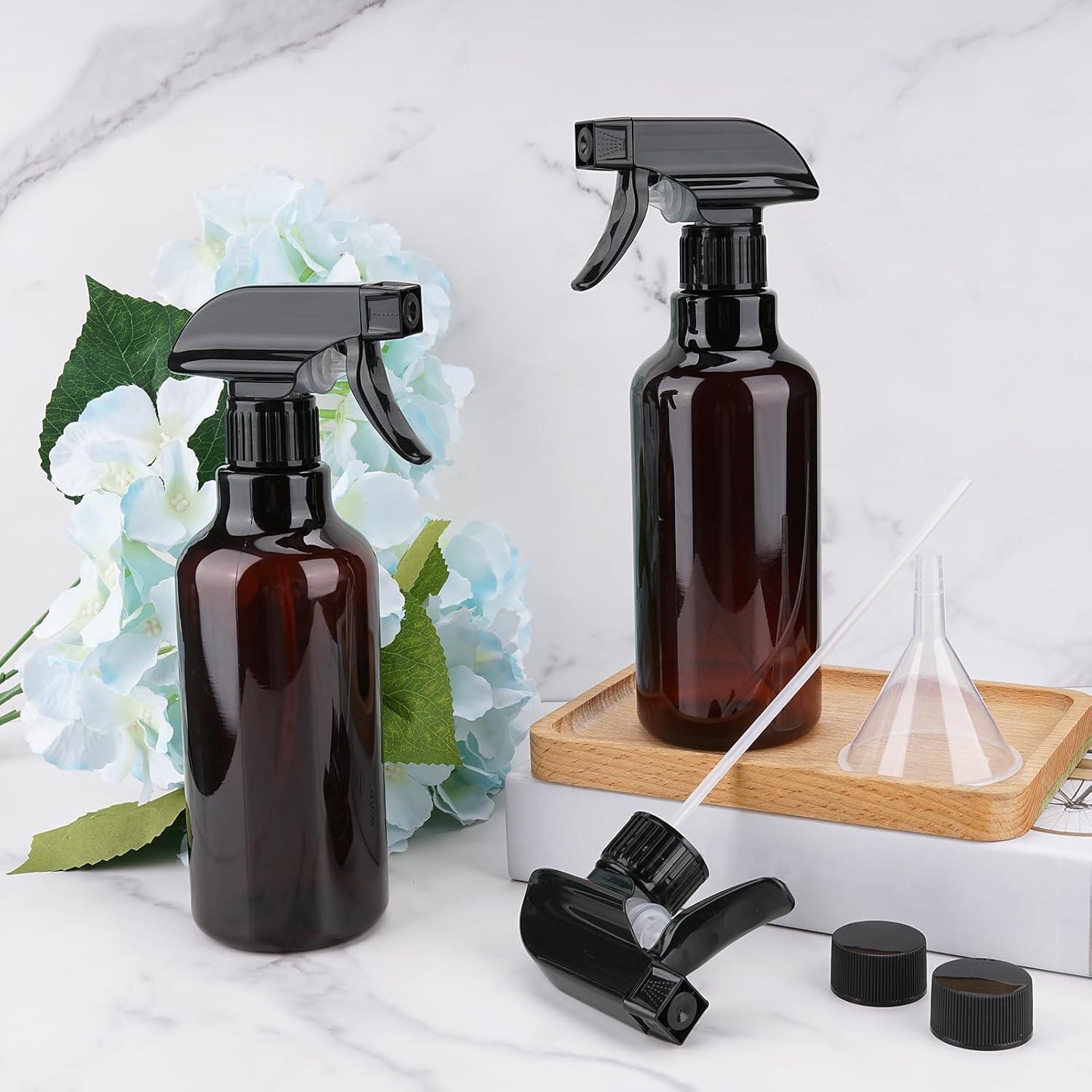 Set de 2 Botellas de Spray Plástico Hethyo 500ml Ámbar