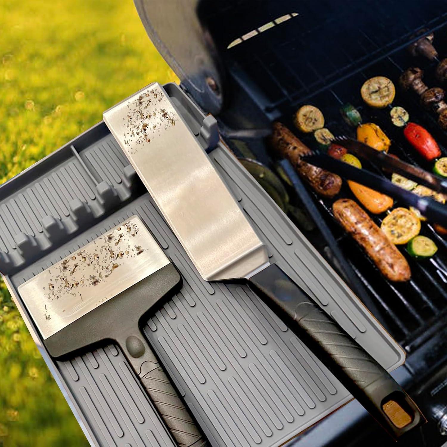 Alfombrilla de Grill de Silicona RAPSAKEMOH 40.64x29.21 cm