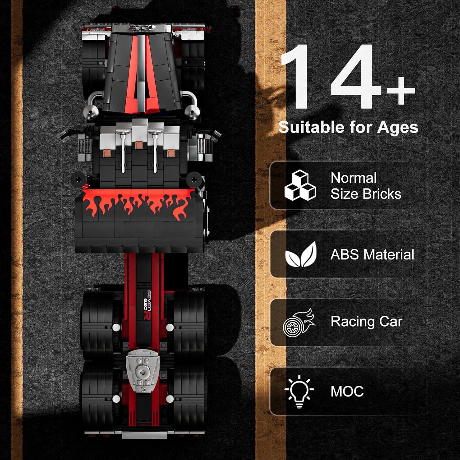 Mould King Camión Semi Remolque 1797 Piezas Construcción