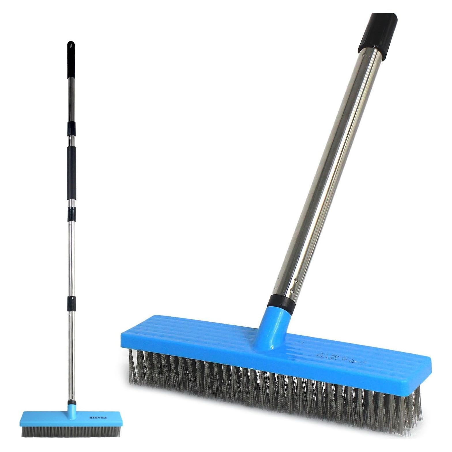 Cepillo fregador de acero inoxidable FRAXIR con mango ajustable