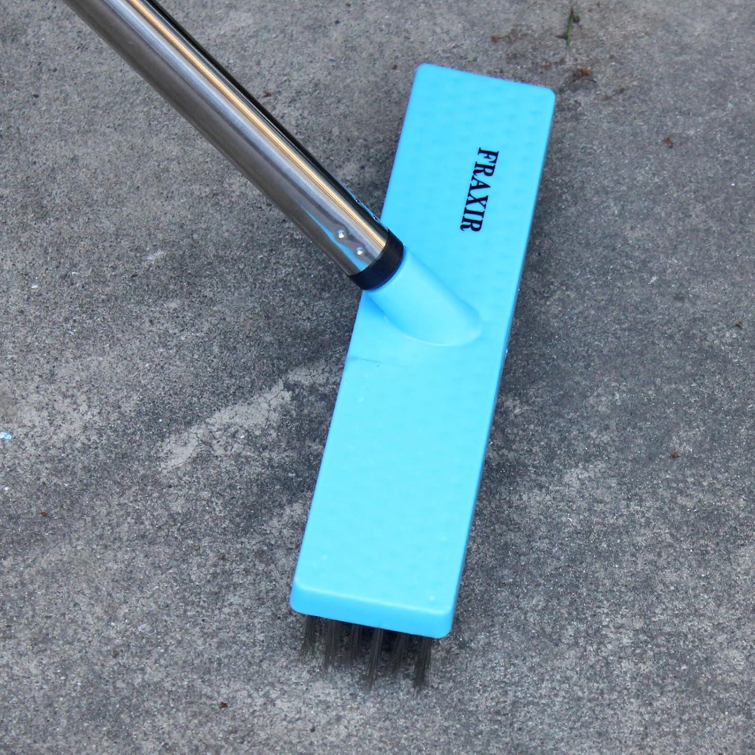 Cepillo fregador de acero inoxidable FRAXIR con mango ajustable