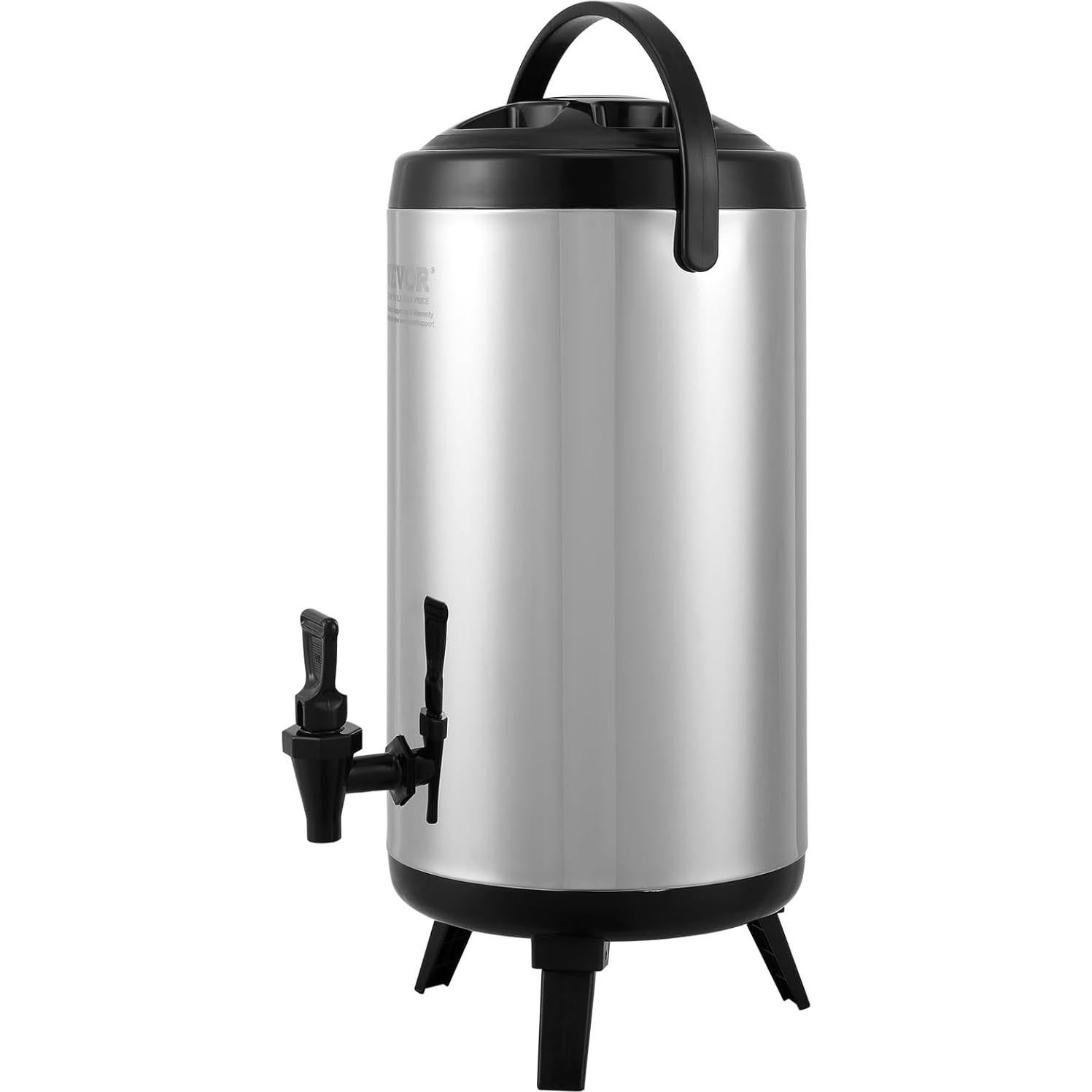 Dispensador de Bebidas Aislado VEVOR 9.2L Acero Inoxidable
