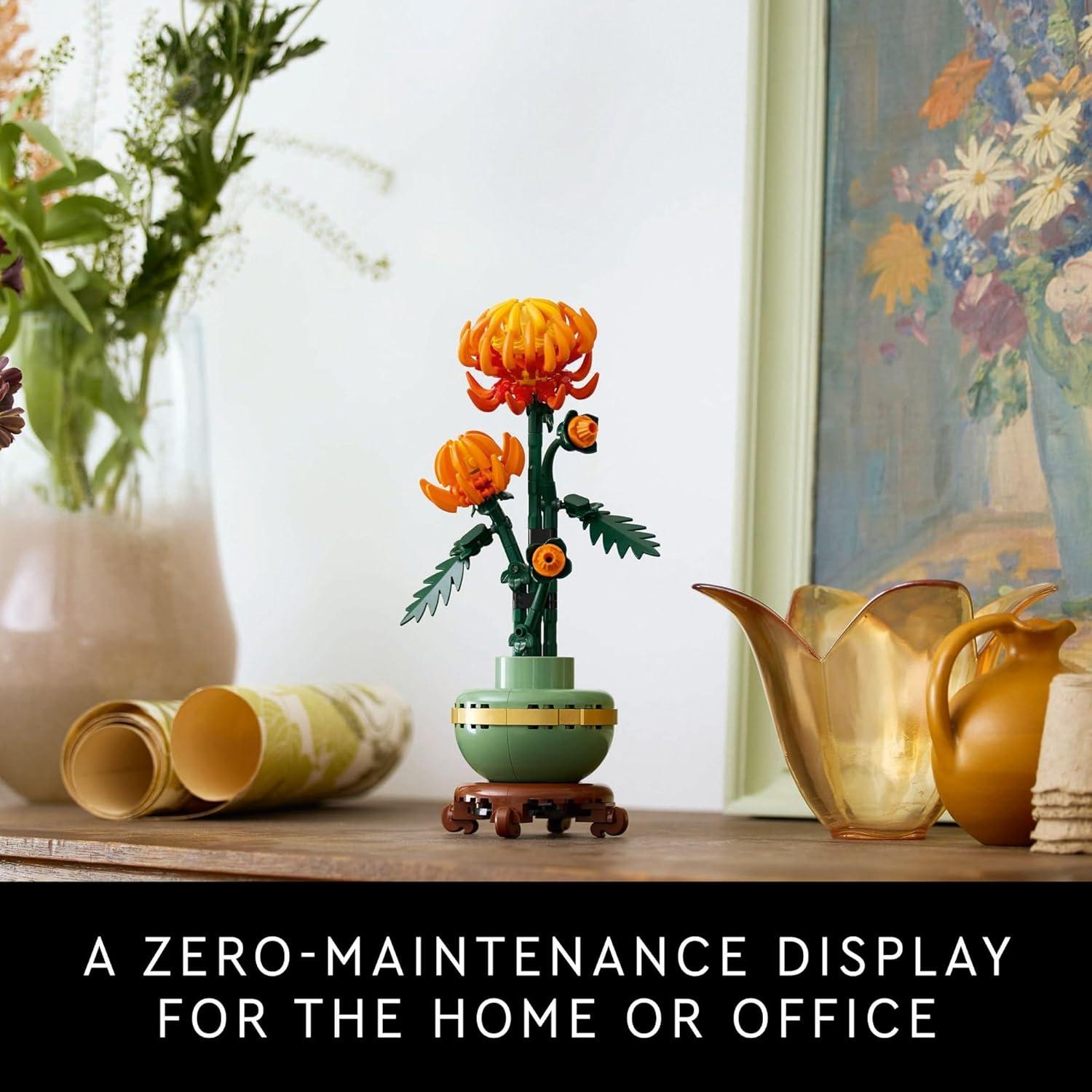 Juego de Construcción LEGO Icons Crisantemo 10368 - Flor Artificial