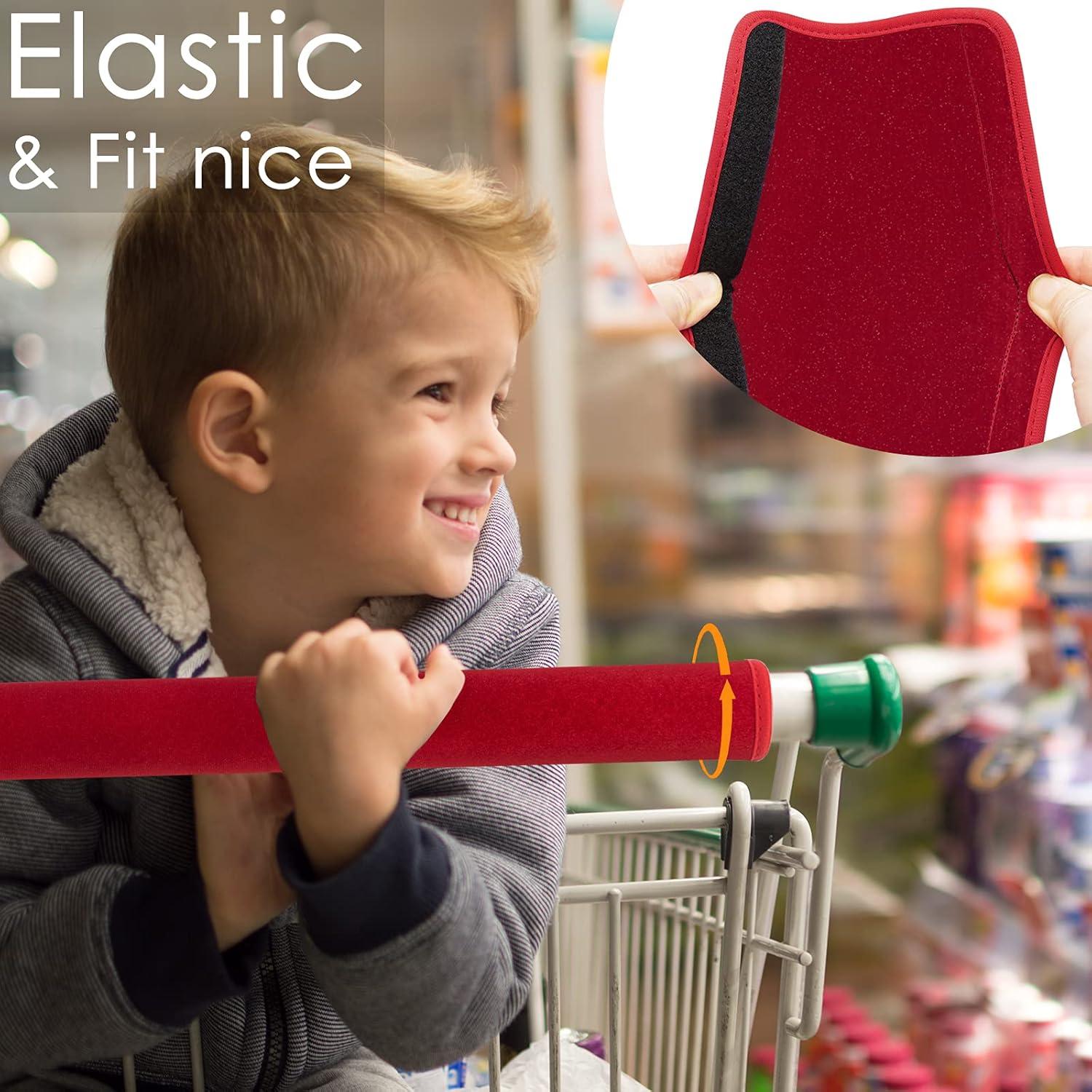 Juego de Fundas para Manijas de Refrigerador ZAWAGIIK 4 Pcs Rojo