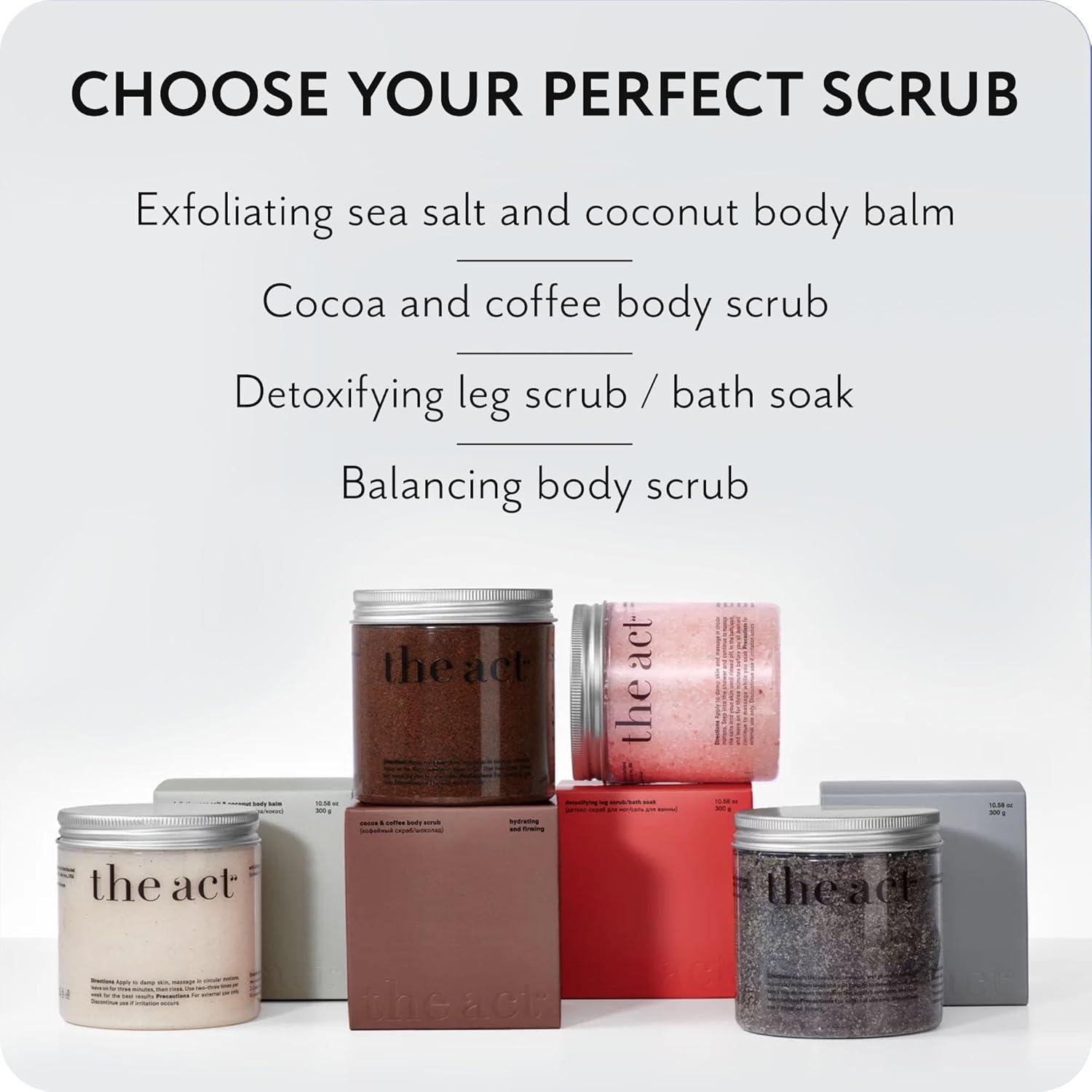 Exfoliante Corporal Equilibrante The Act 300g - Comino Negro