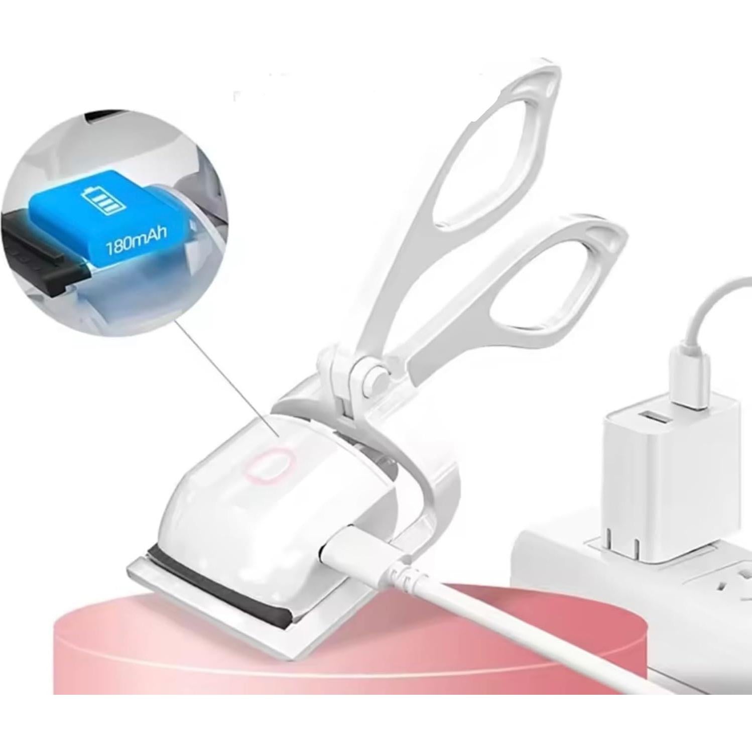 Rizador de Pestañas Calentado InnovFusion Rosa Compacto