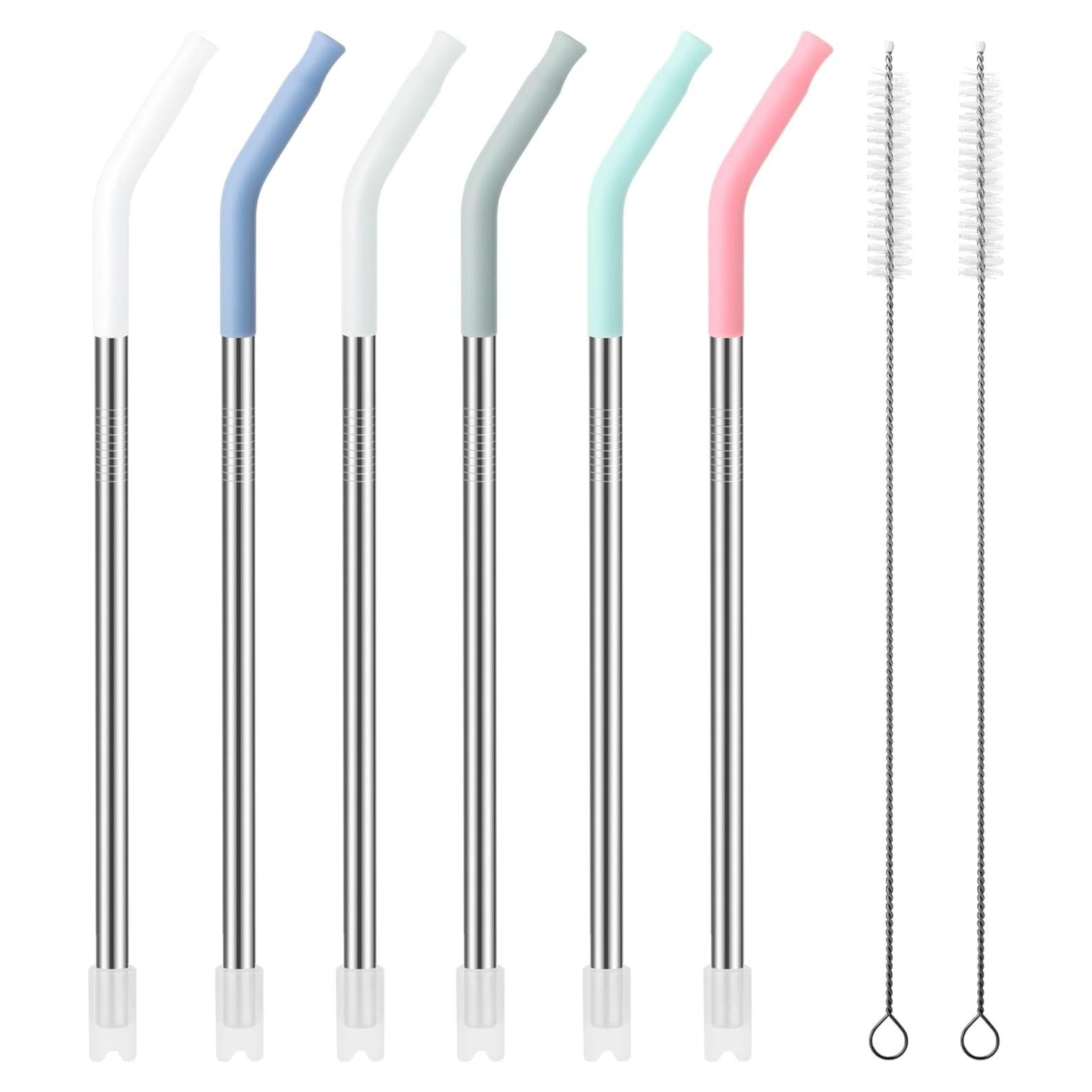 Popotes de Metal Reutilizables 30 oz Soledea con Silicona